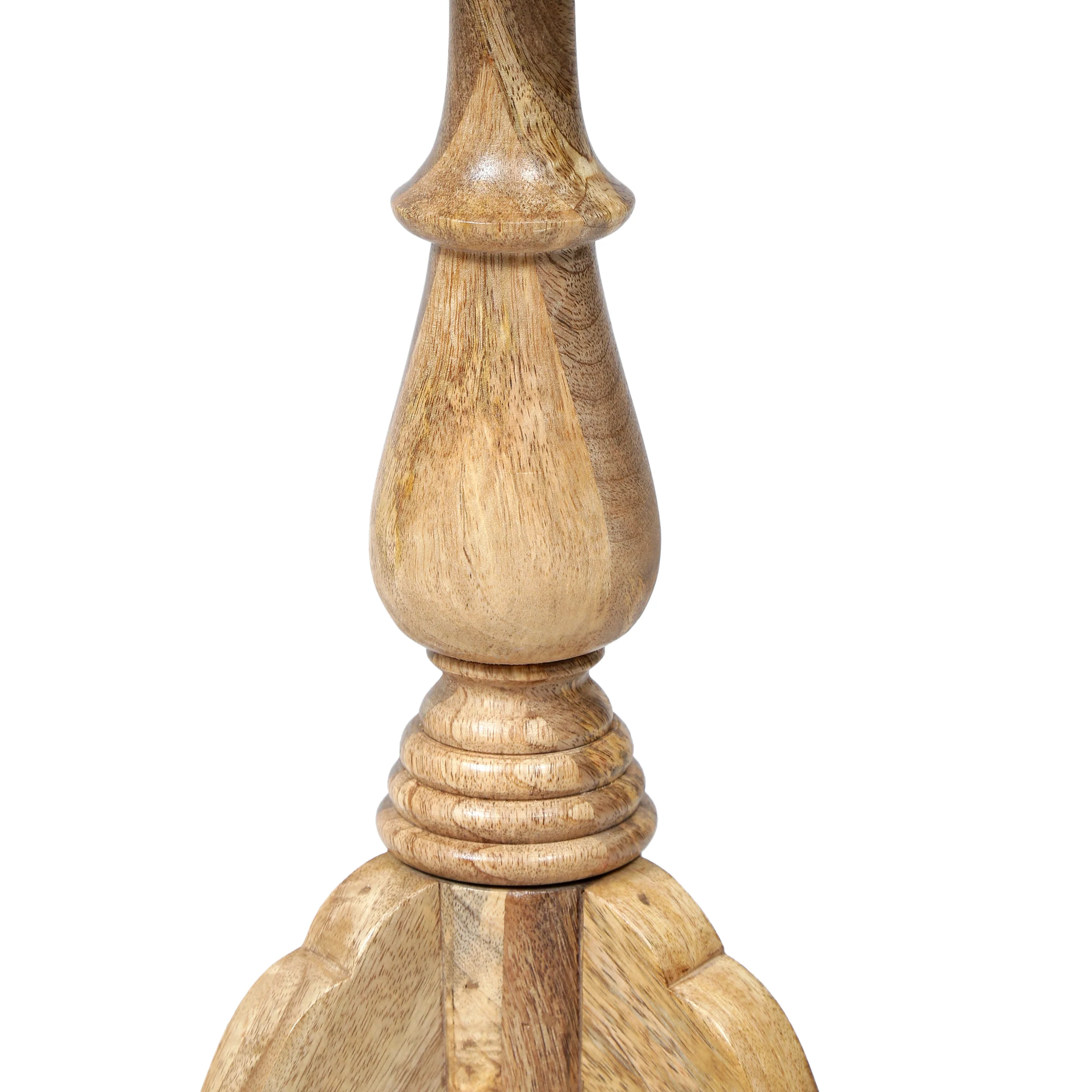 Perry Handcrafted Boho Mango Wood End Table (Set of 2) - furnishings