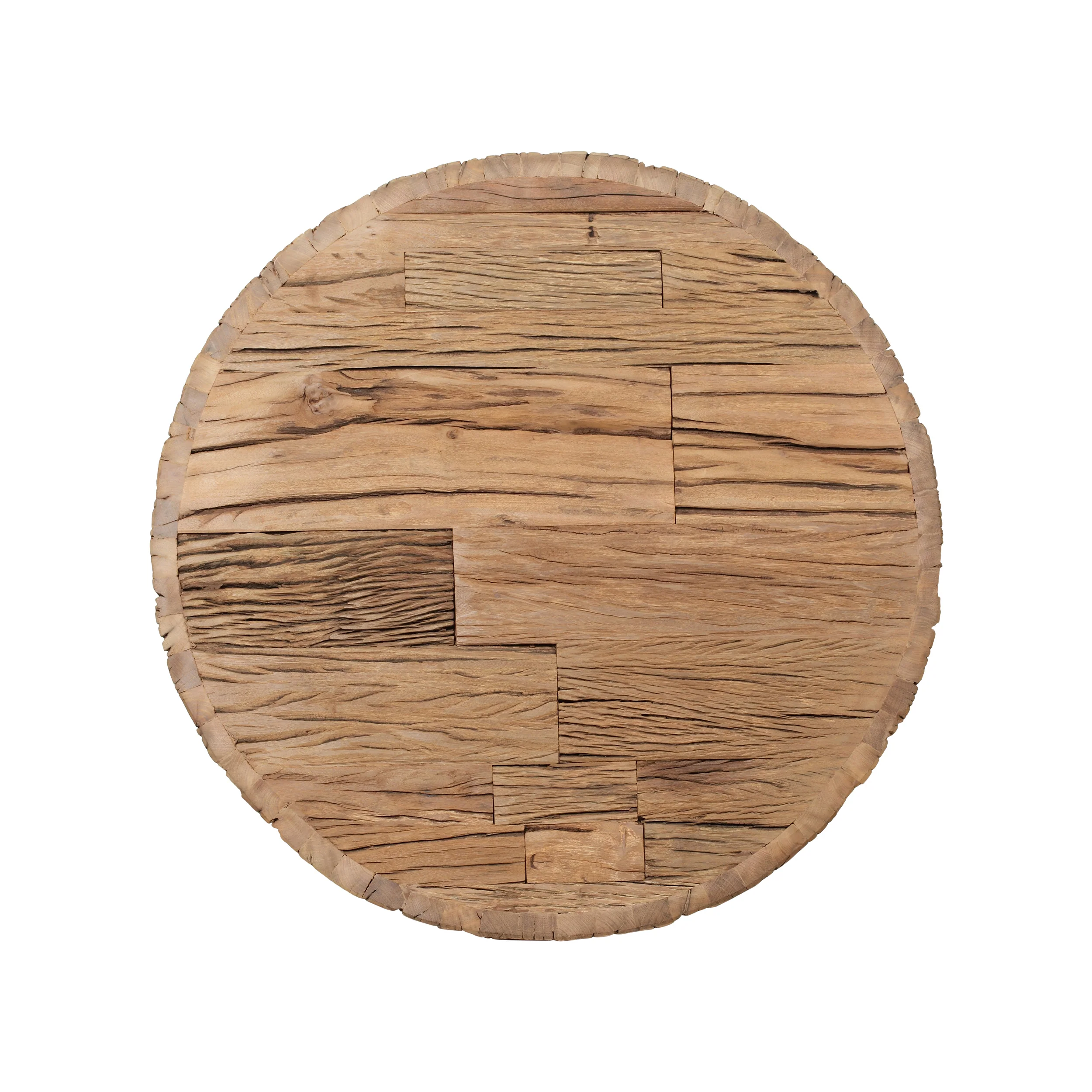 Oxton Handcrafted Rustic Glam Coffee Table with Raw Wood Tabletop - furnishings