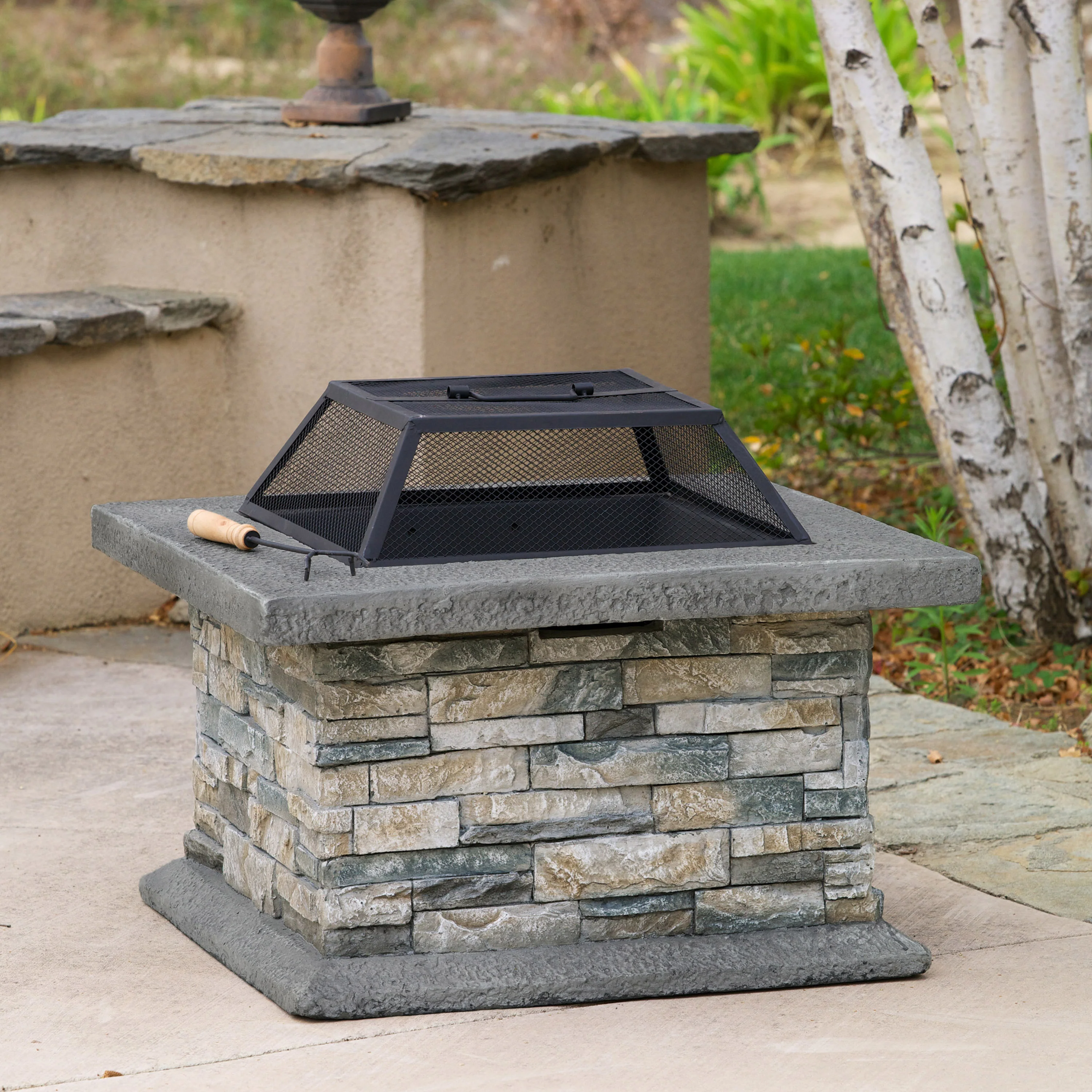 Kentwood Outdoor Fire Pit - furnishings