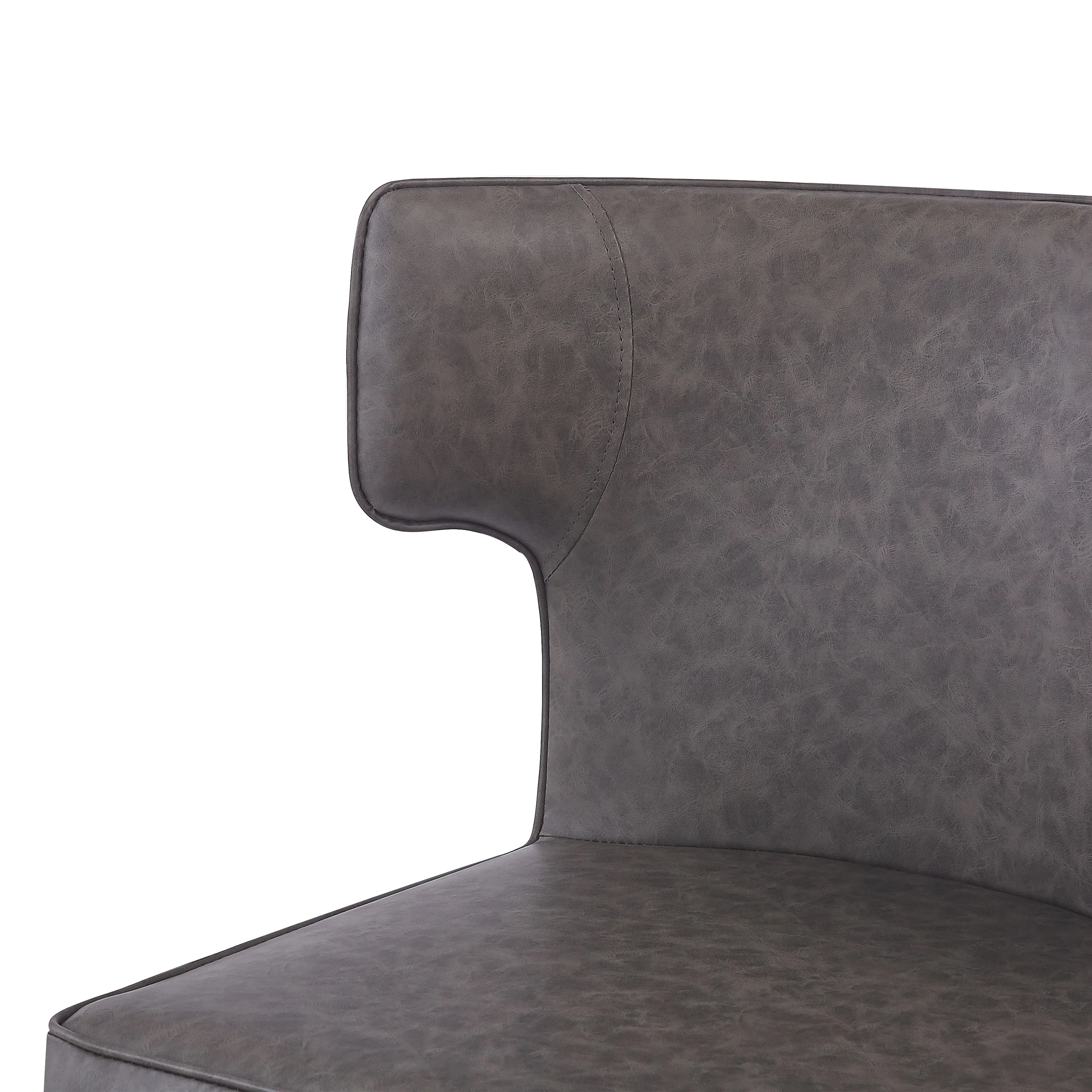 Kilburn Modern Upholstered Cushioned PU Leather Counter Stool with Footrest - furnishings