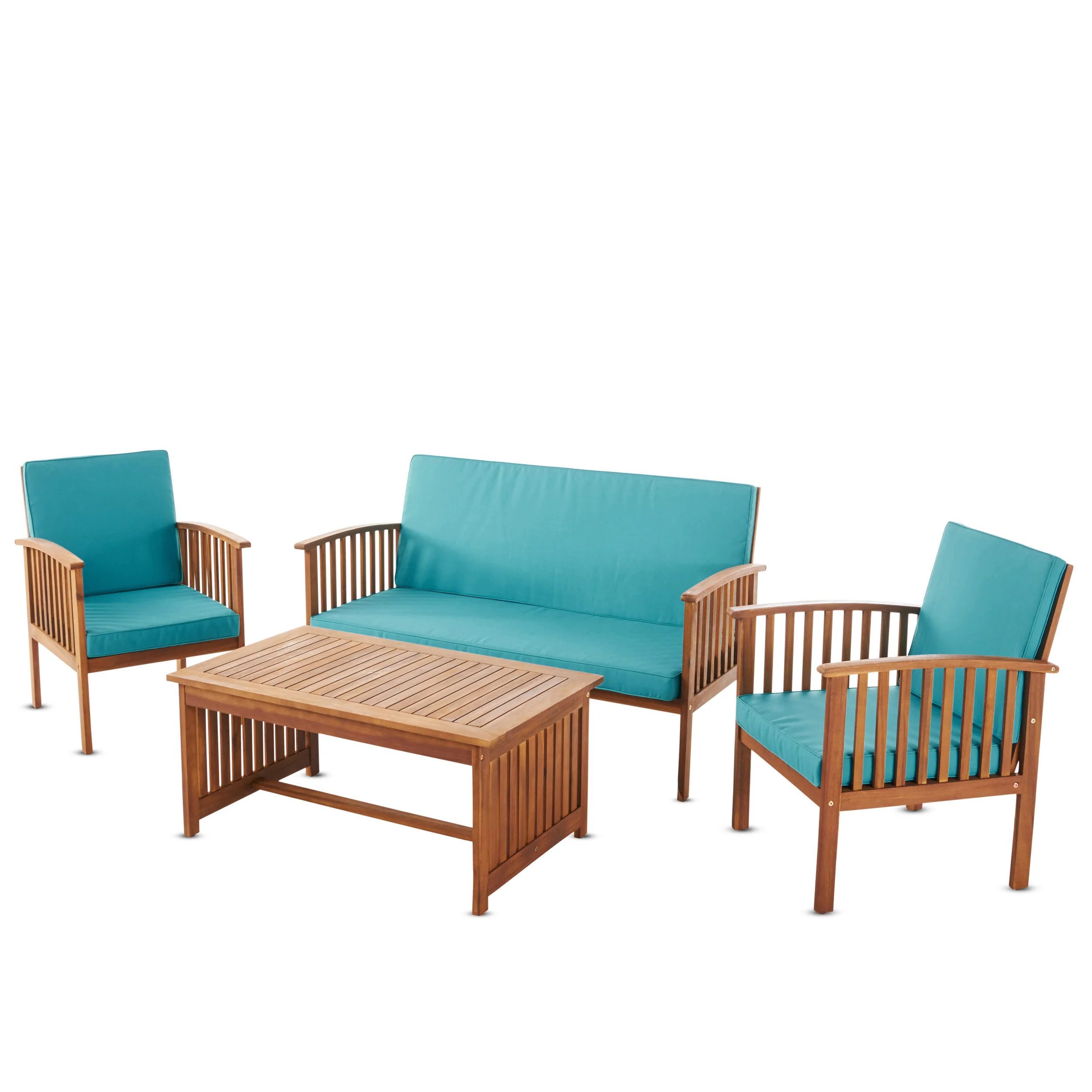 Cape Town Acacia Wood Outdoor Sofa Set - furnishings
