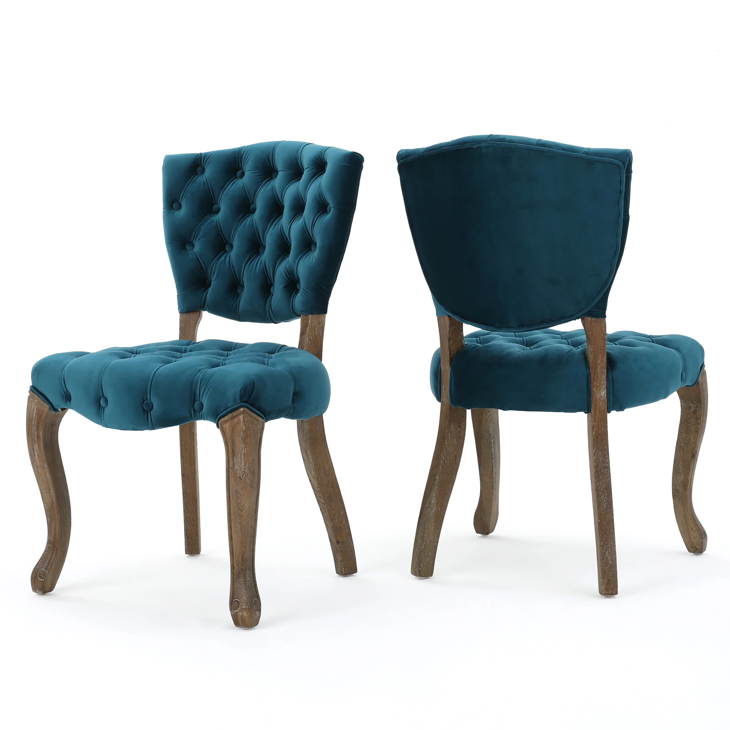 Duke Tufted Velvet Dining Chair (set of 2) - furnishings