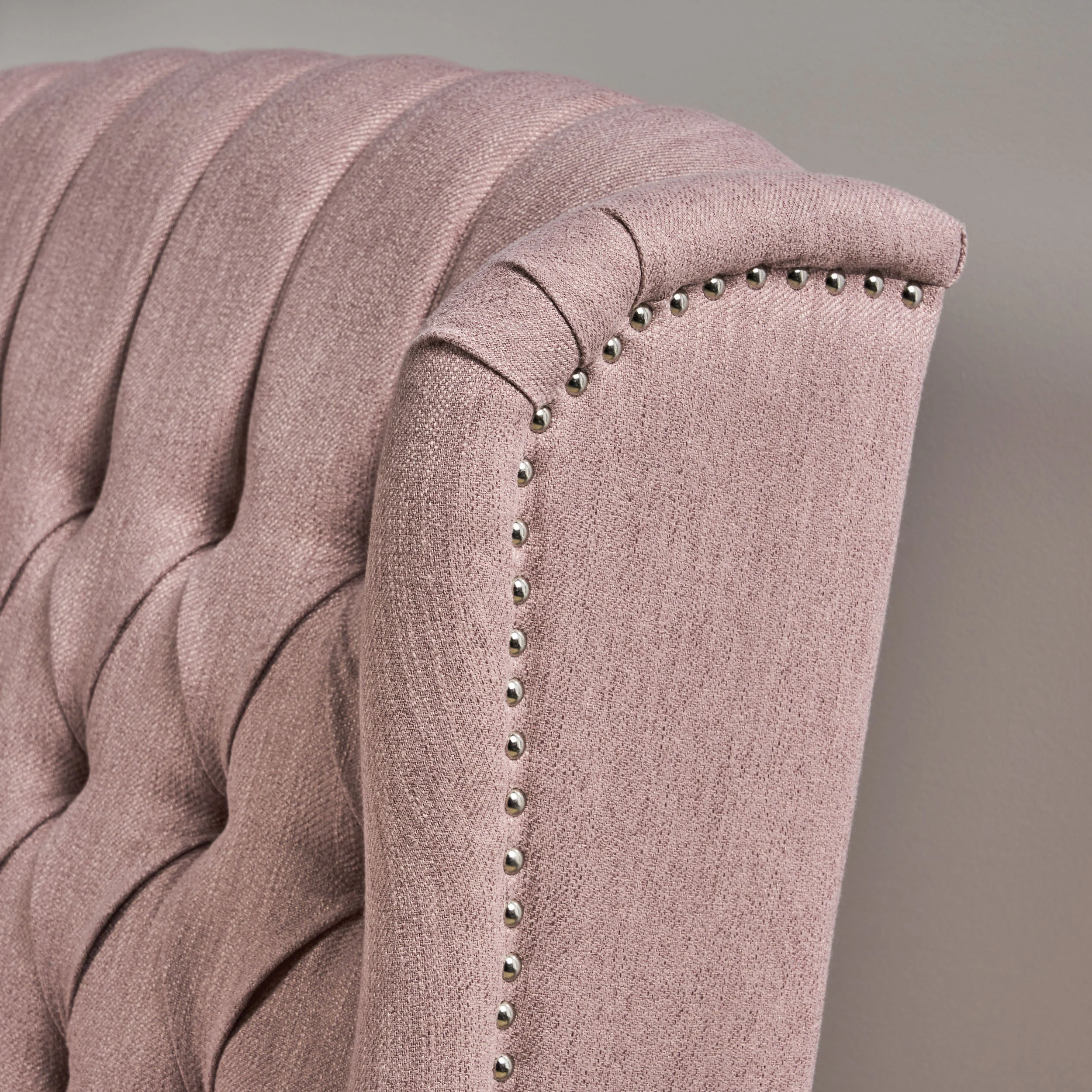 Salome Oversized Tufted Wingback Fabric Push Back Recliner - furnishings
