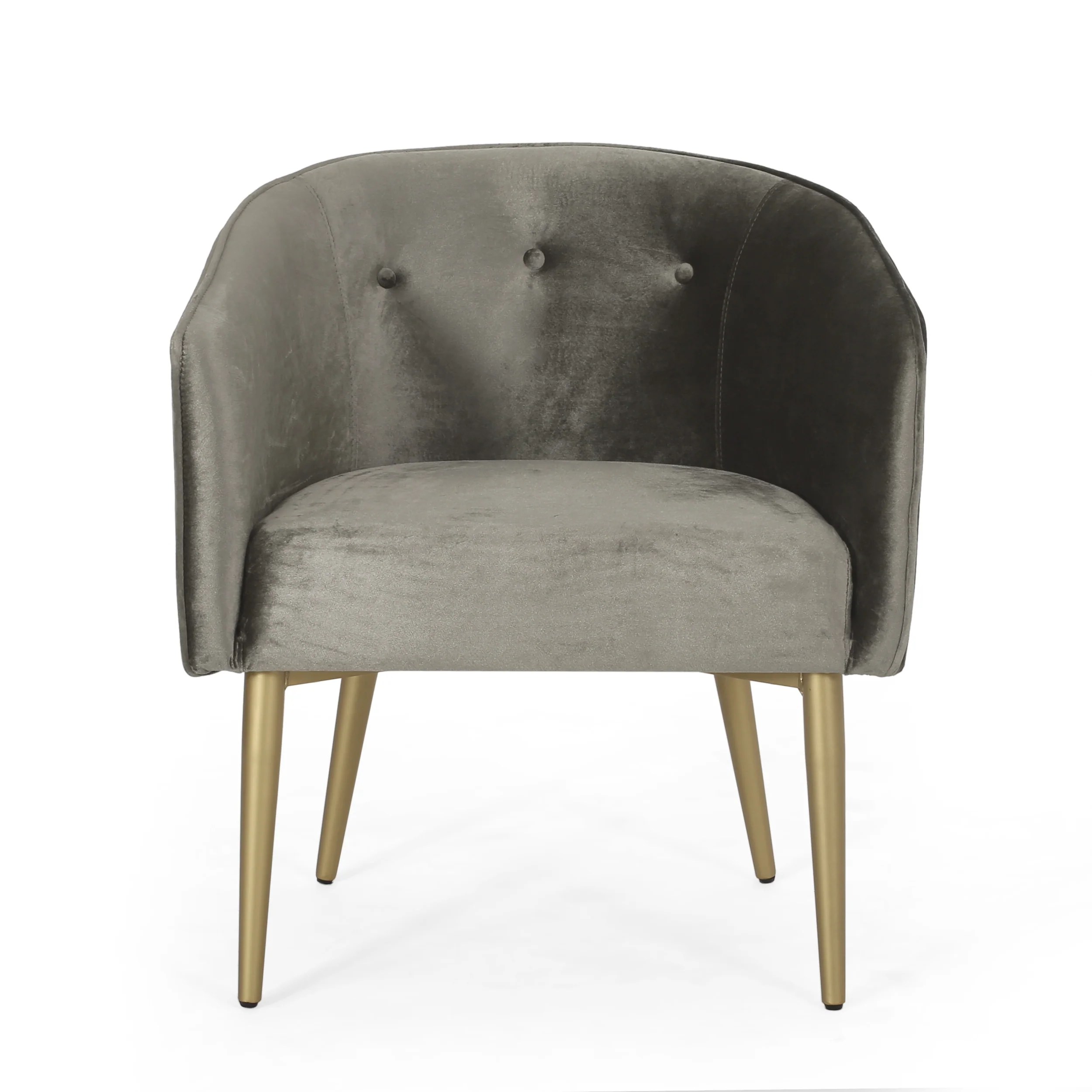 Malinta Modern Glam Tufted Velvet Dining Chair - furnishings