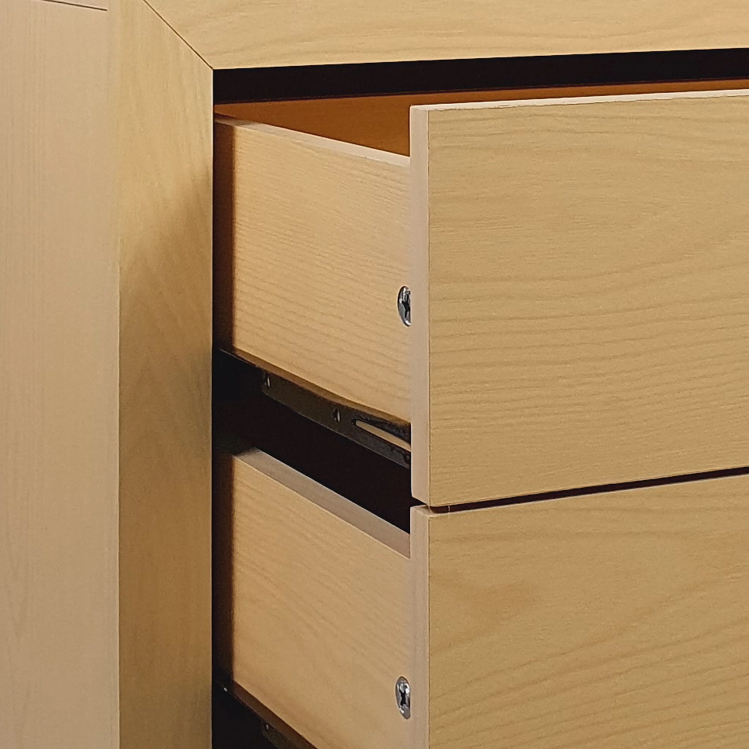 Borah Contemporary Faux Wood 2 Piece 4 Drawer Dresser and Nightstand Bedroom Set - furnishings