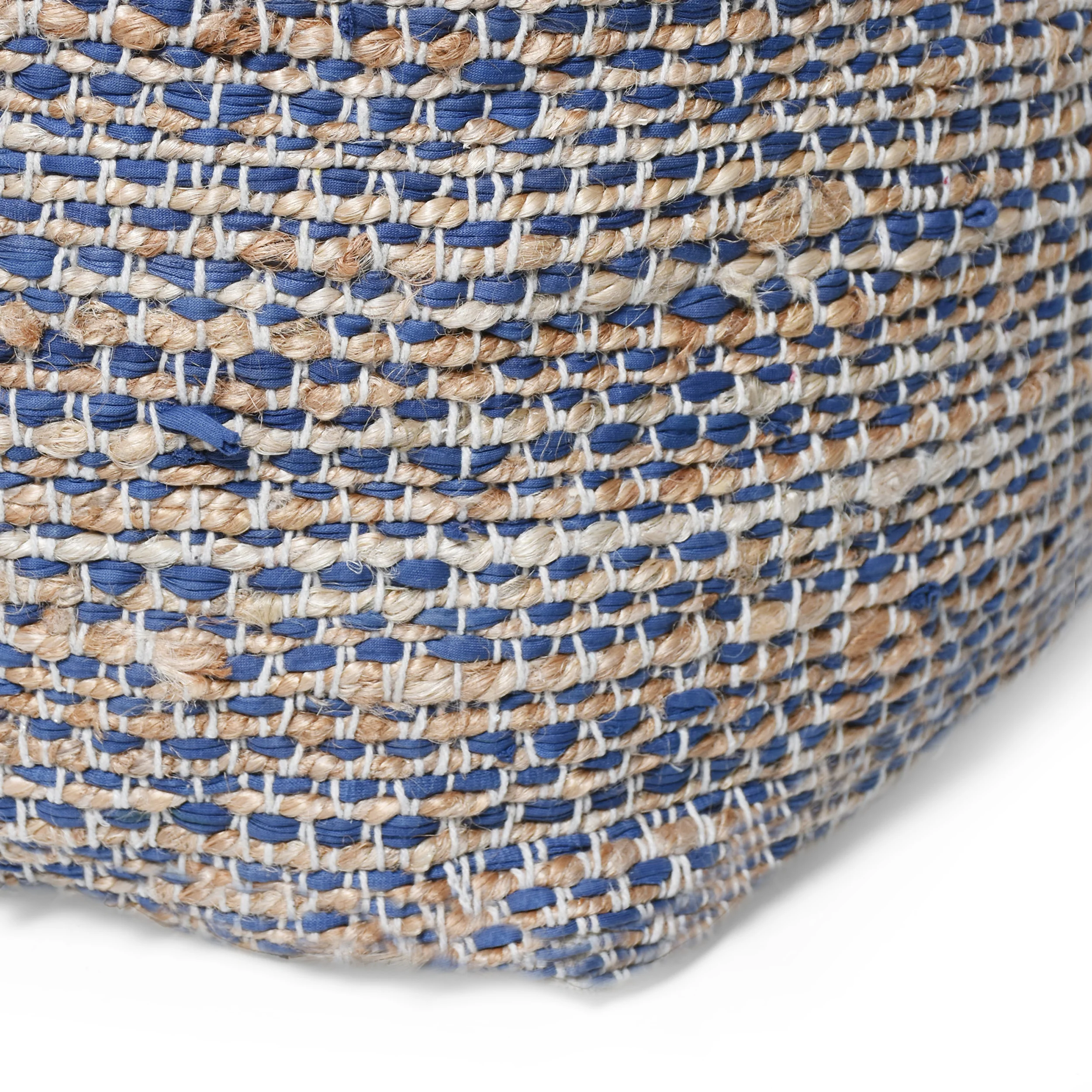 Maja Boho Handcrafted Fabric Pouf - furnishings