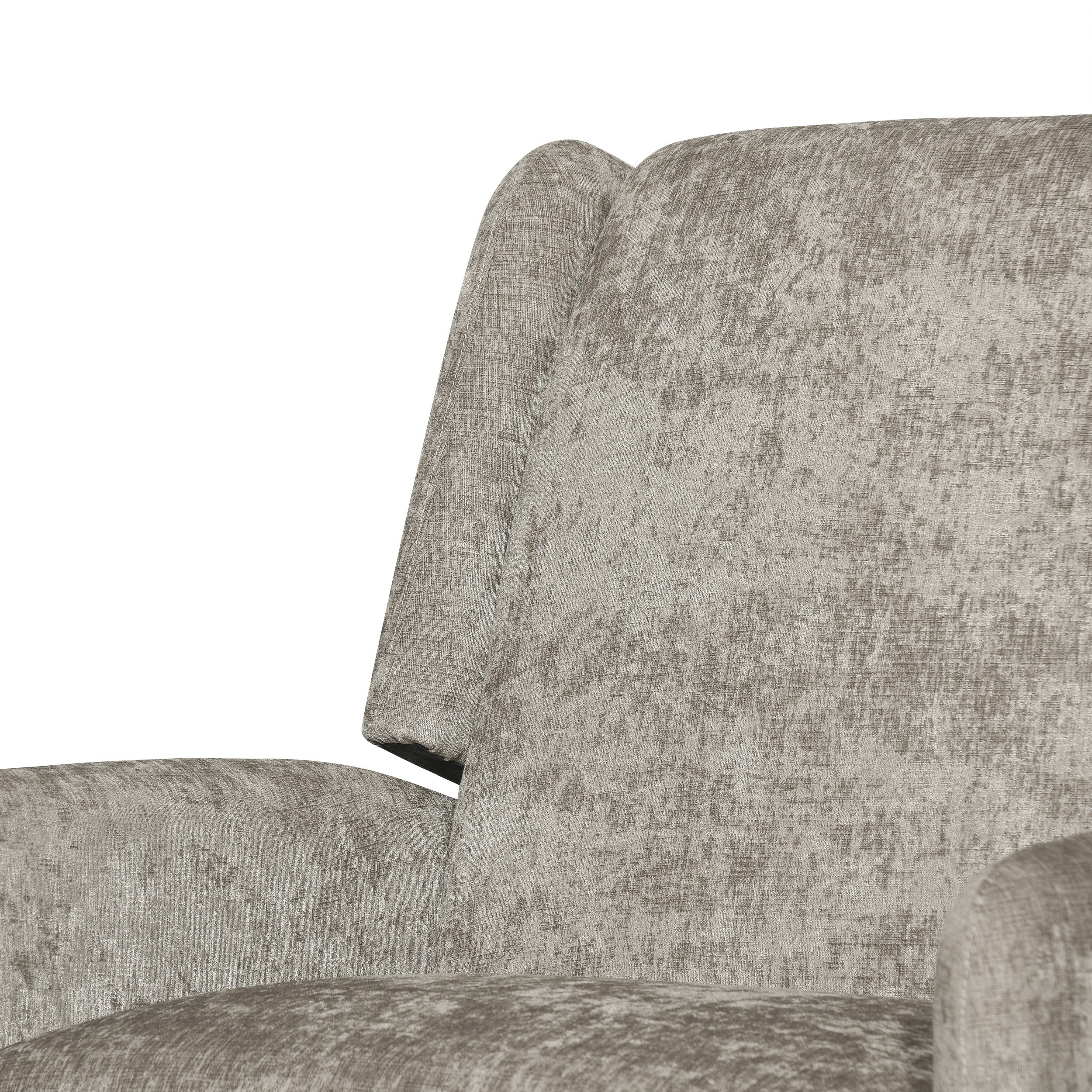 Rockney Contemporary Oversized Fabric Pushback Recliner - furnishings