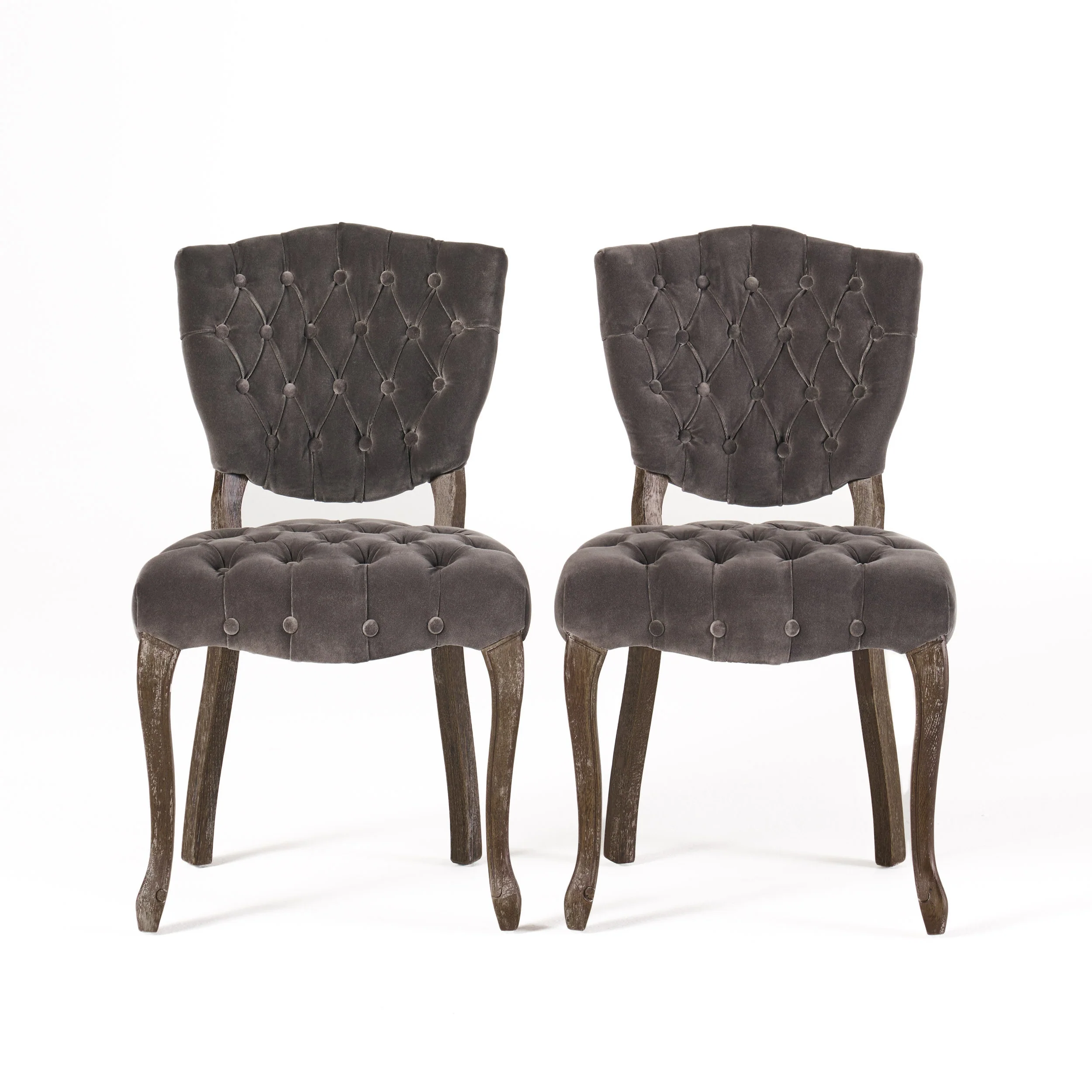Violetta French Design Charcoal Dining Chair (Set of 2) - furnishings