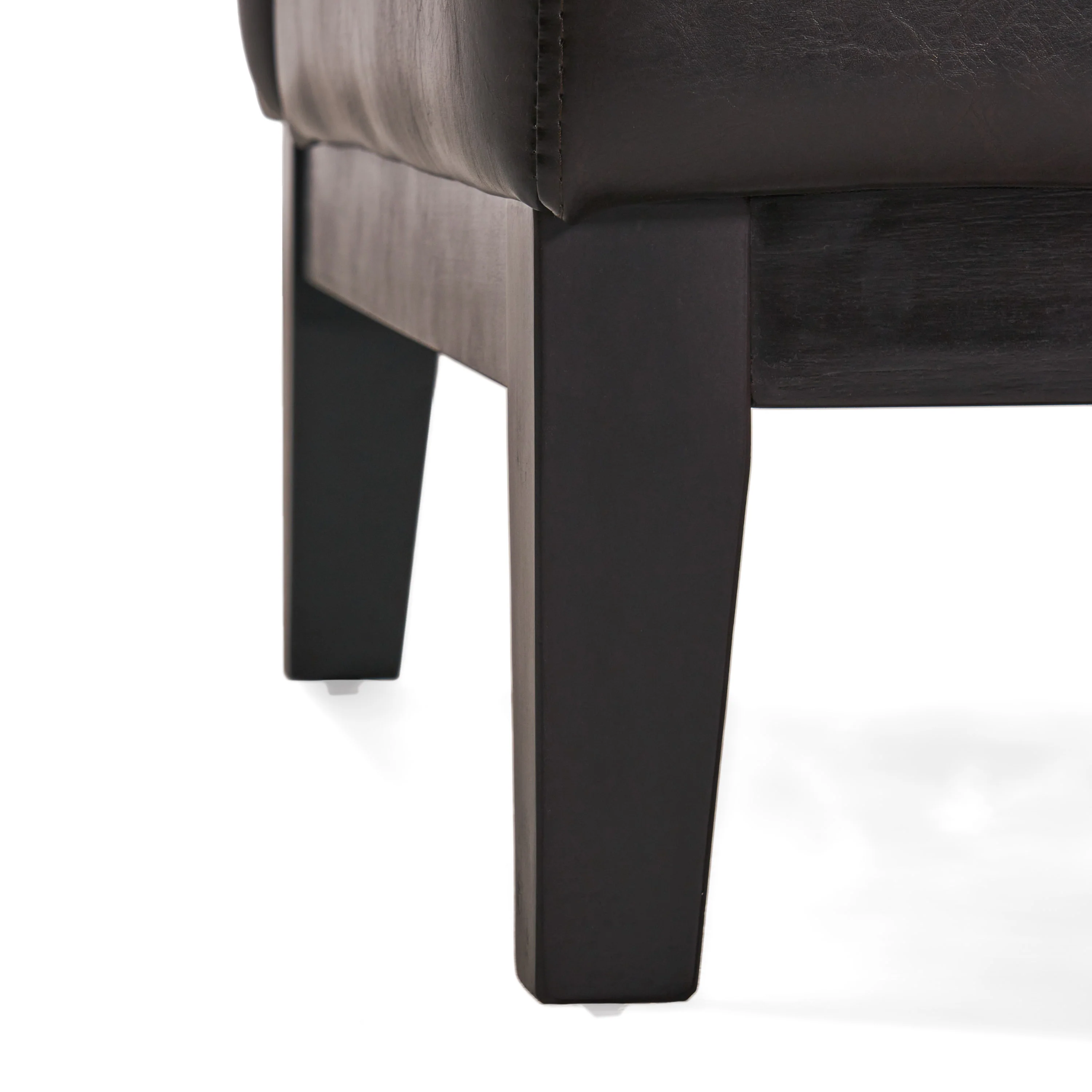 Brakar Contemporary Brown Leather Slipper Chair - furnishings