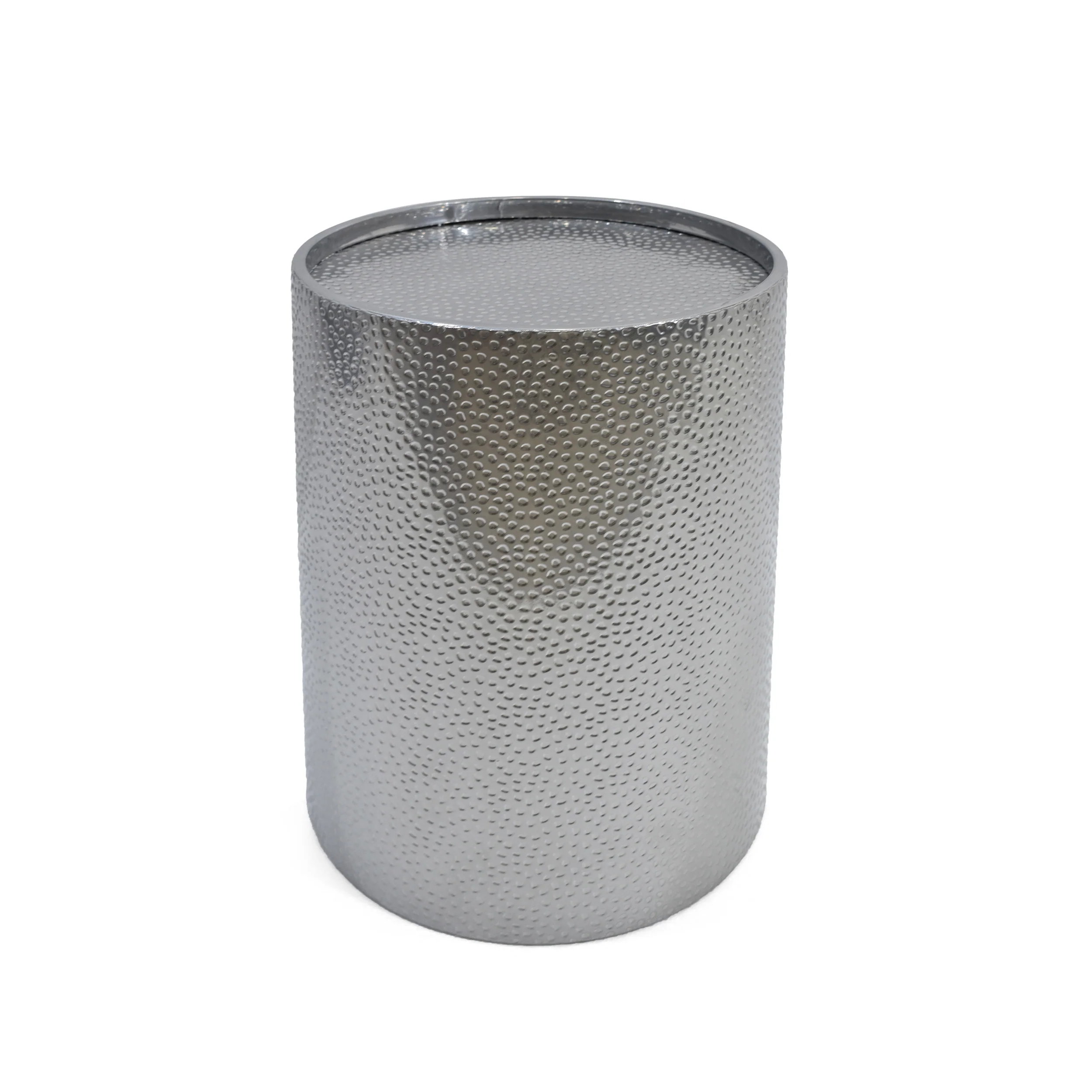 Kaylee Modern Round Hammered Iron Accent Table (2 Pack) - furnishings