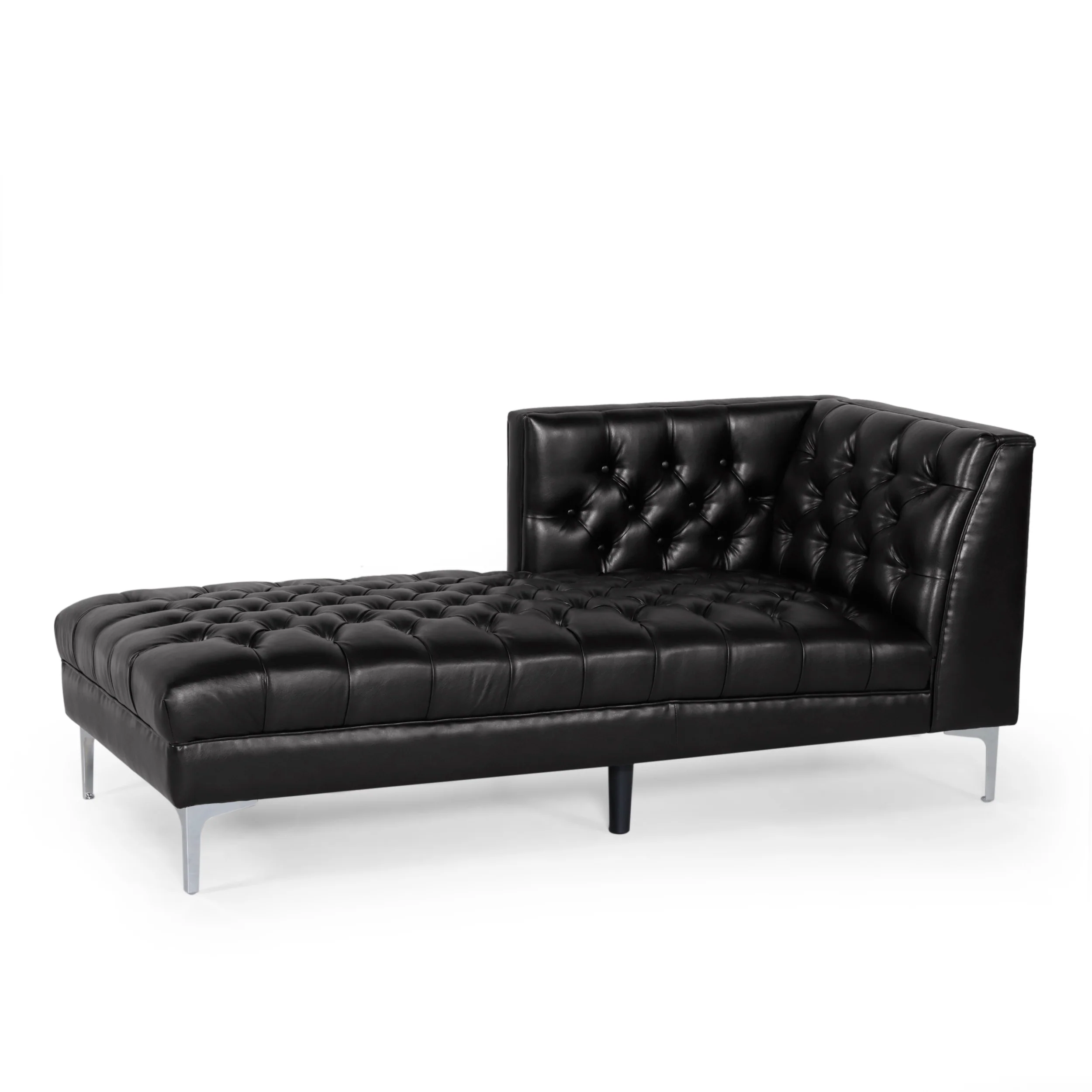 Bluffton Contemporary Tufted One Armed Chaise Lounge - furnishings