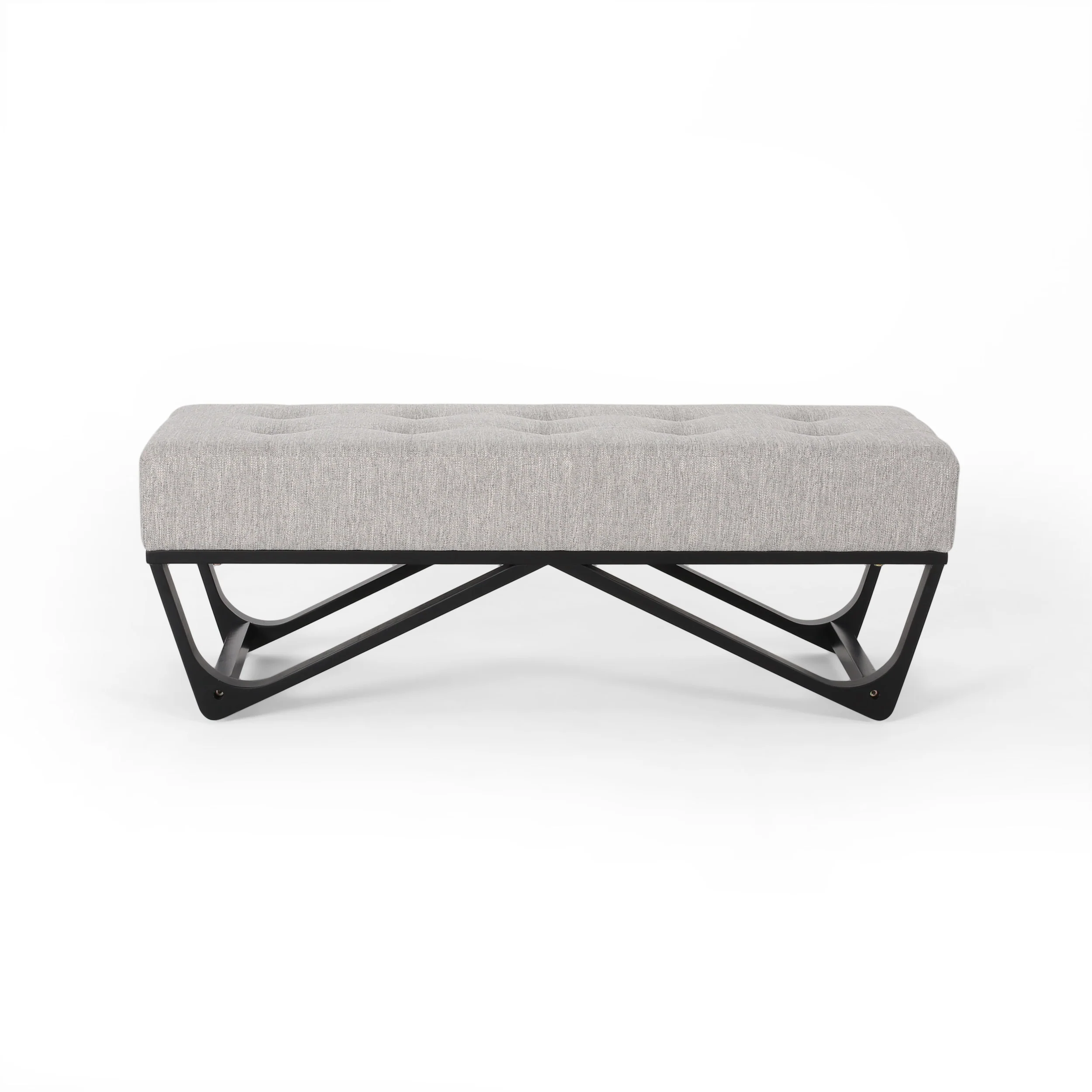 Emily Contemporary Fabric Ottoman Bench - furnishings