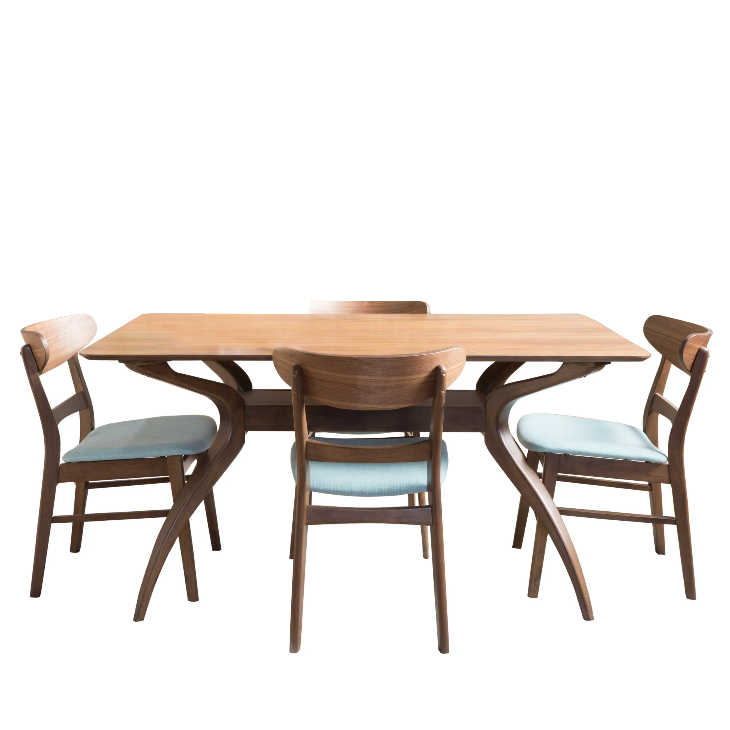 Isador Mid-Century Modern 5 Piece Dining Set - furnishings