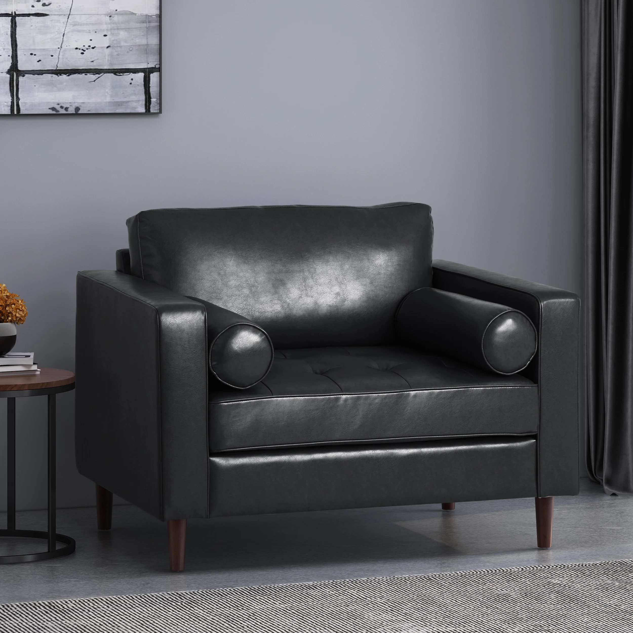 Vernon Contemporary Tufted Club Chair - furnishings