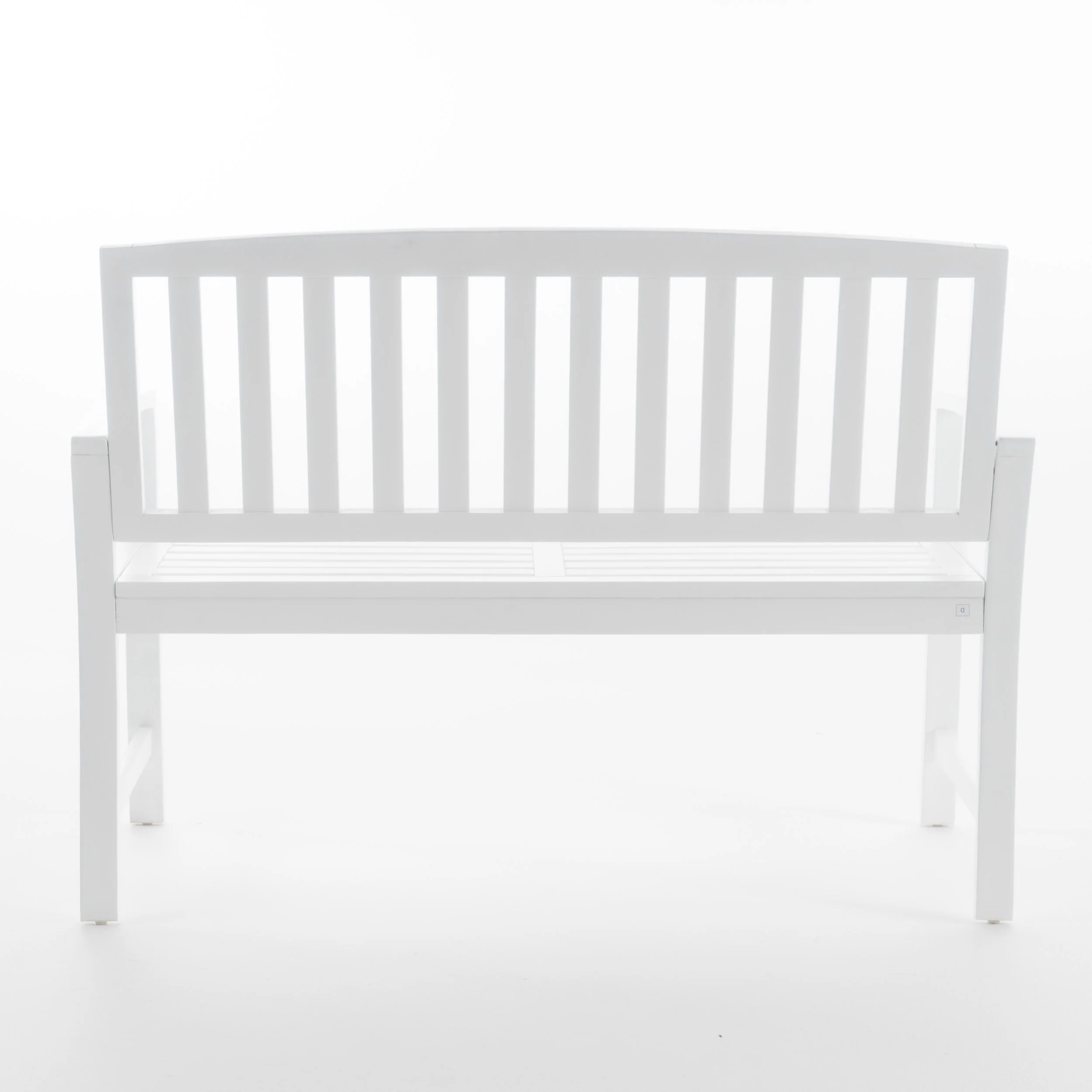 Laguna Outdoor Rustic Acacia Wood Bench with Open Slat Backrest - furnishings