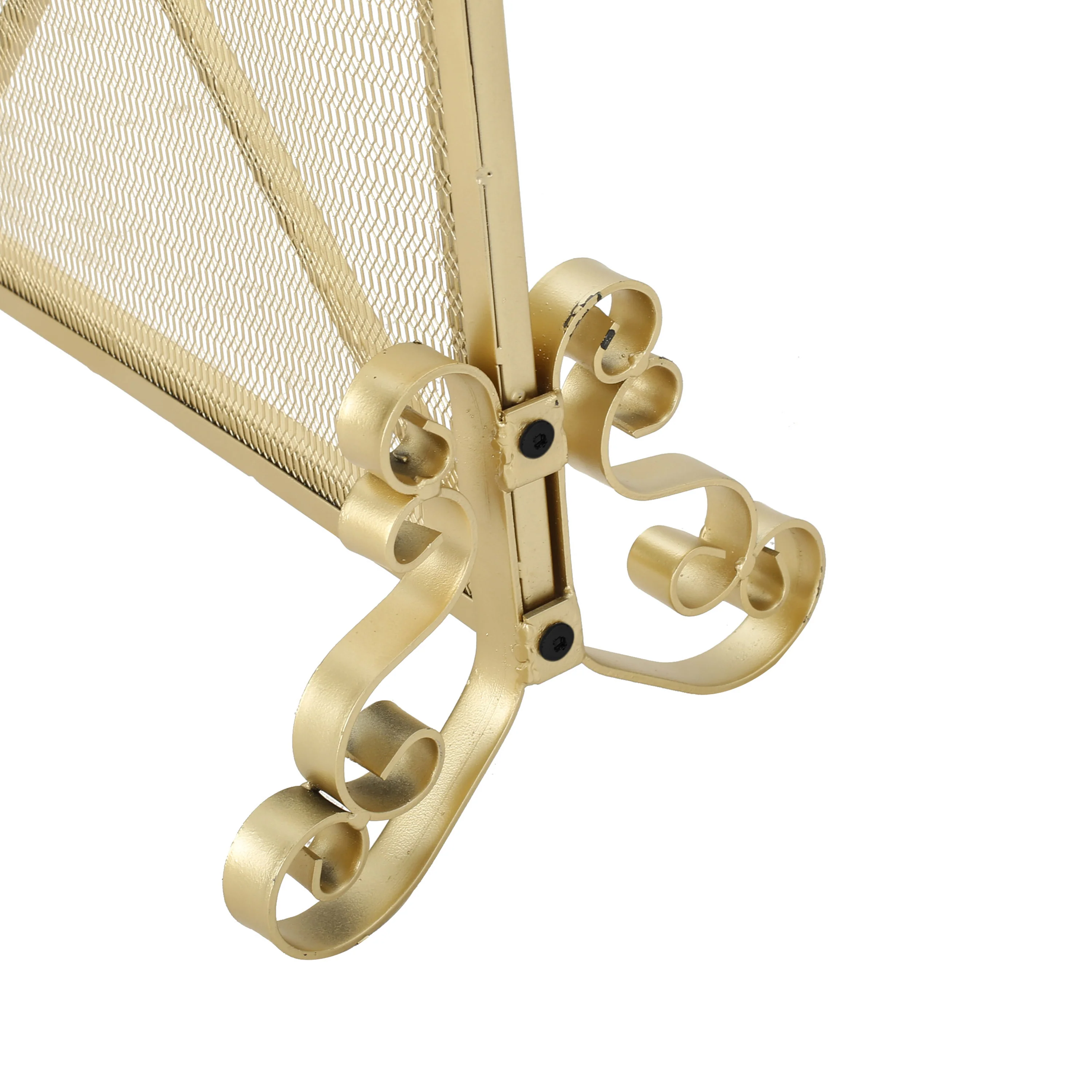 Hayden Single Panel Iron Fire Screen - furnishings