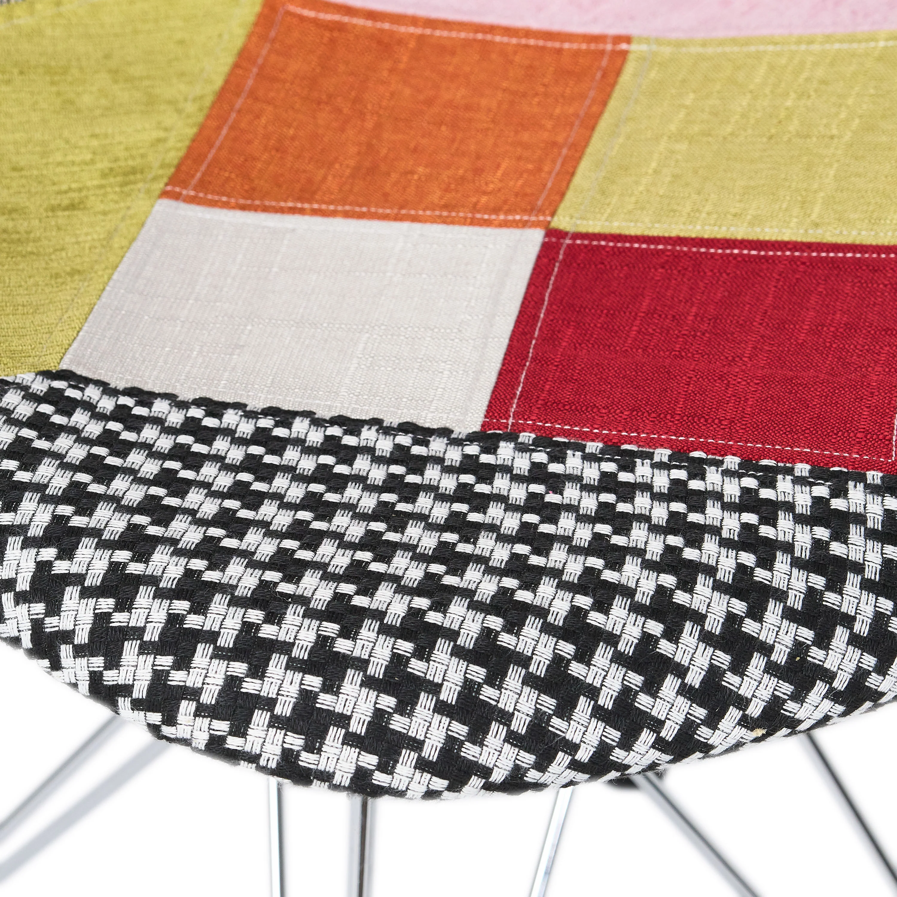 Cassius Multi-Color Patchwork Fabric Accent Chair (Set of 2) - furnishings