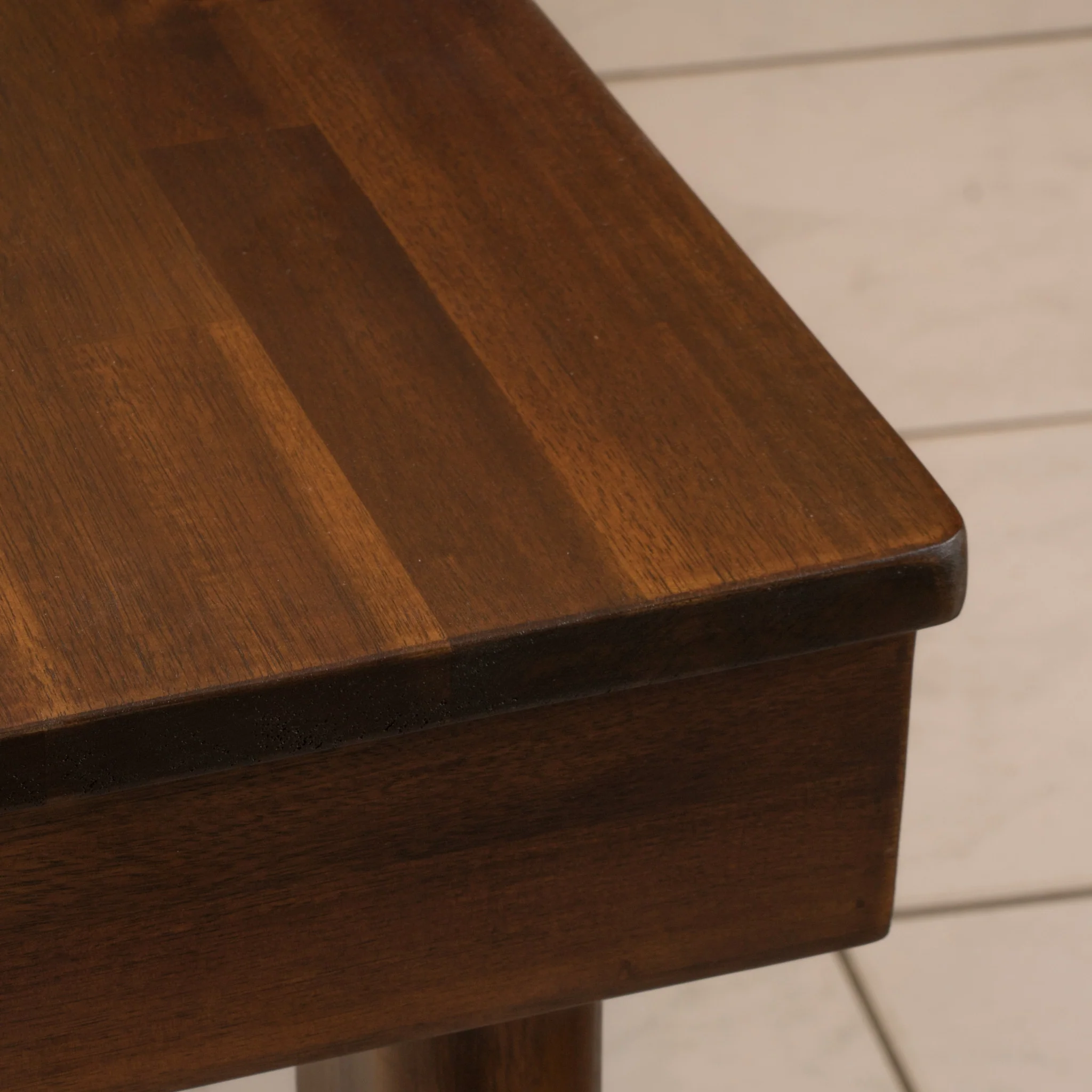 Logan Mid Century Modern Acacia Wood Dining Table, Mahogany - furnishings