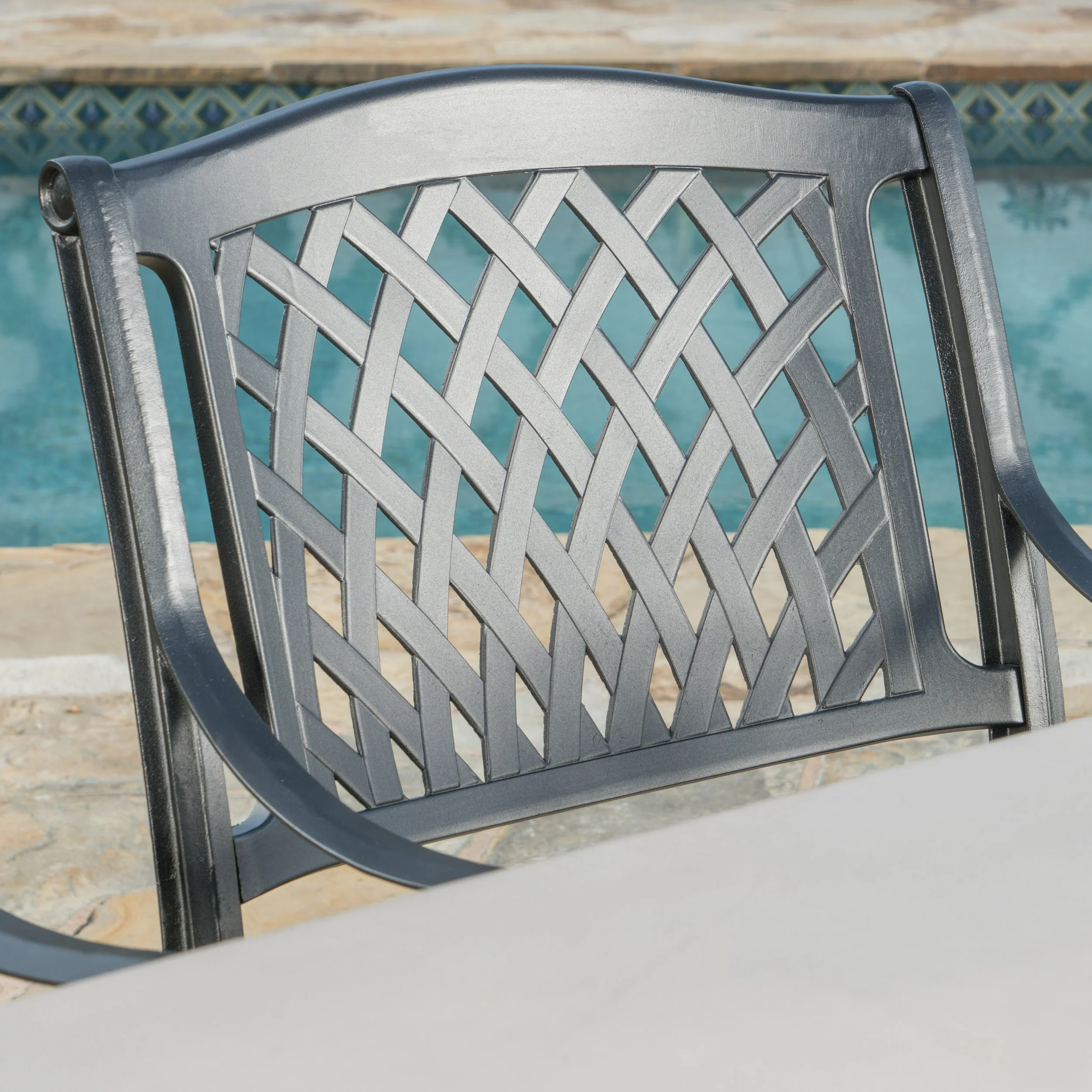 Leala Outdoor 6 Seater Dining Set With Bench - furnishings