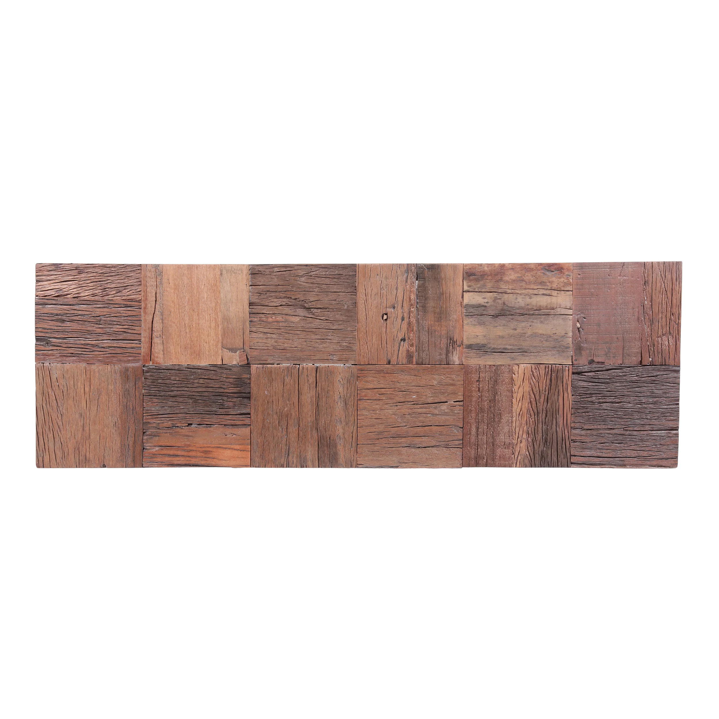 Brockton Boho Glam Handcrafted Wood Console Table, Natural and Silver - furnishings