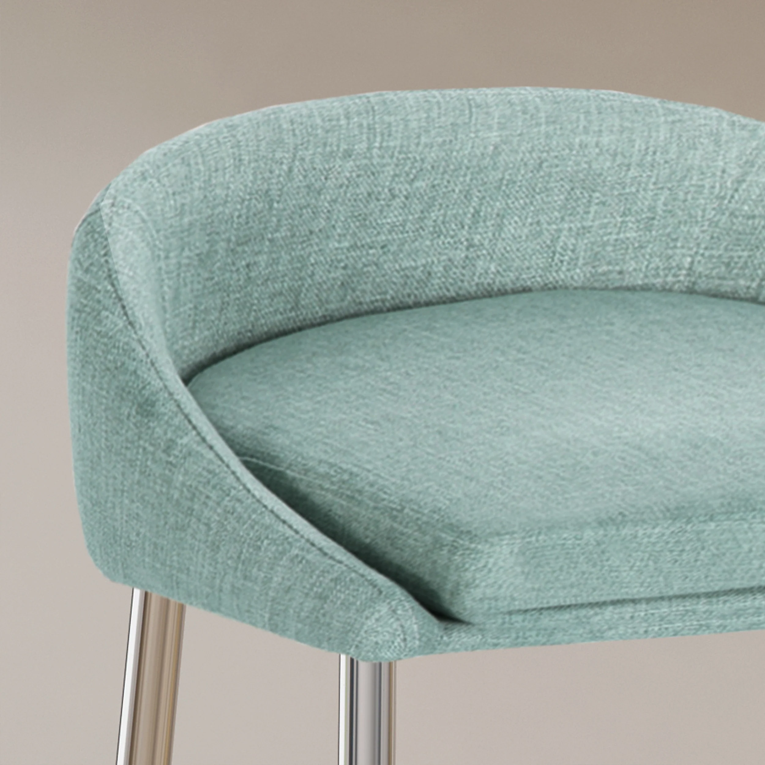 Fanny Upholstered Counter Stools, Modern, Upholstered (Set of 2) - furnishings