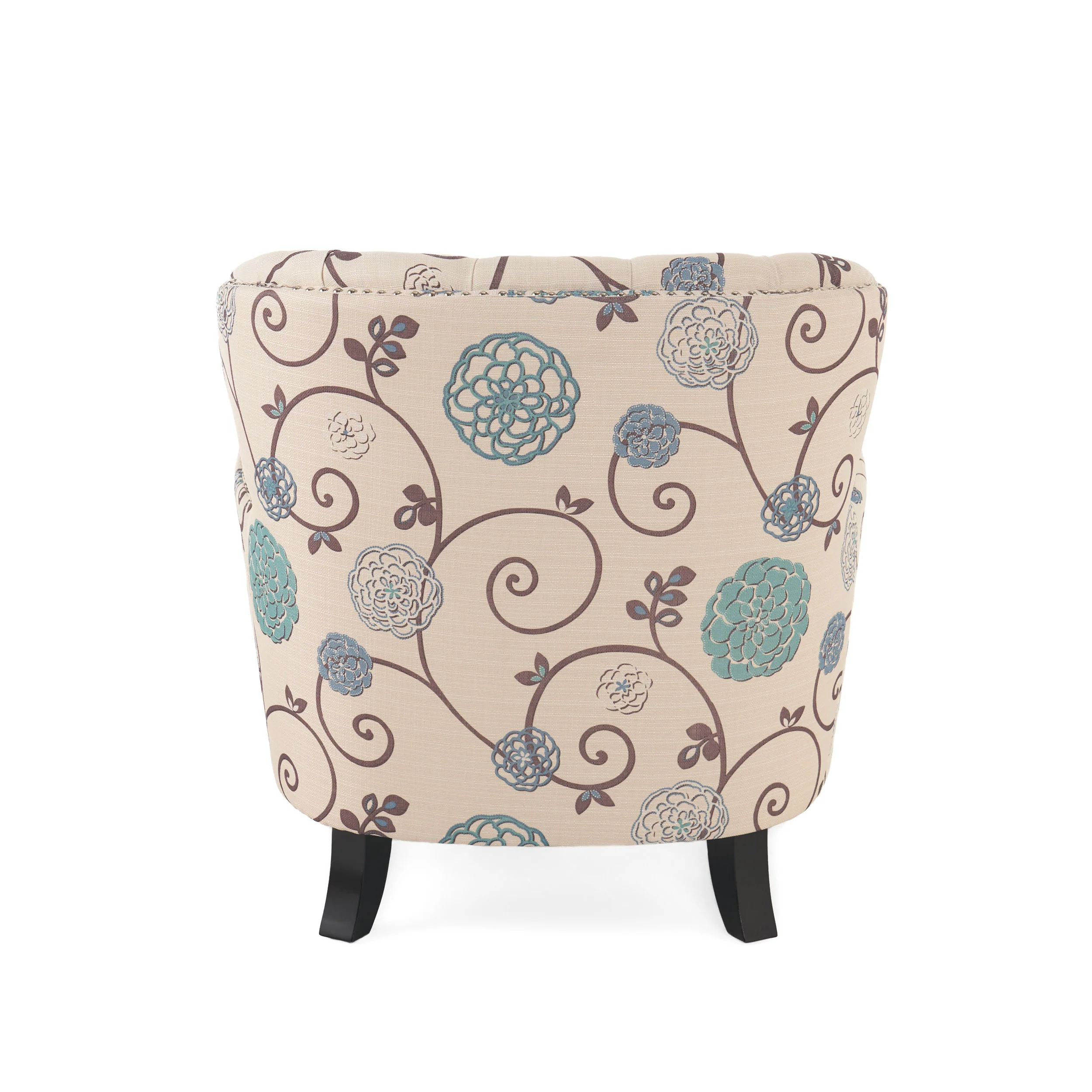 Alfred Button Tufted Fabric Club Chair - furnishings