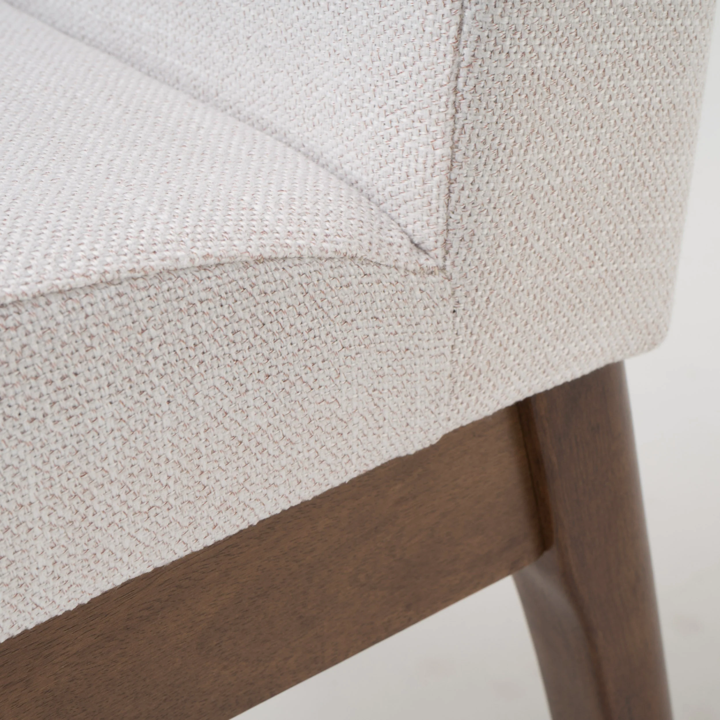 Leona Fabric & Wood Finish Dining Chair (Set of 2) - furnishings