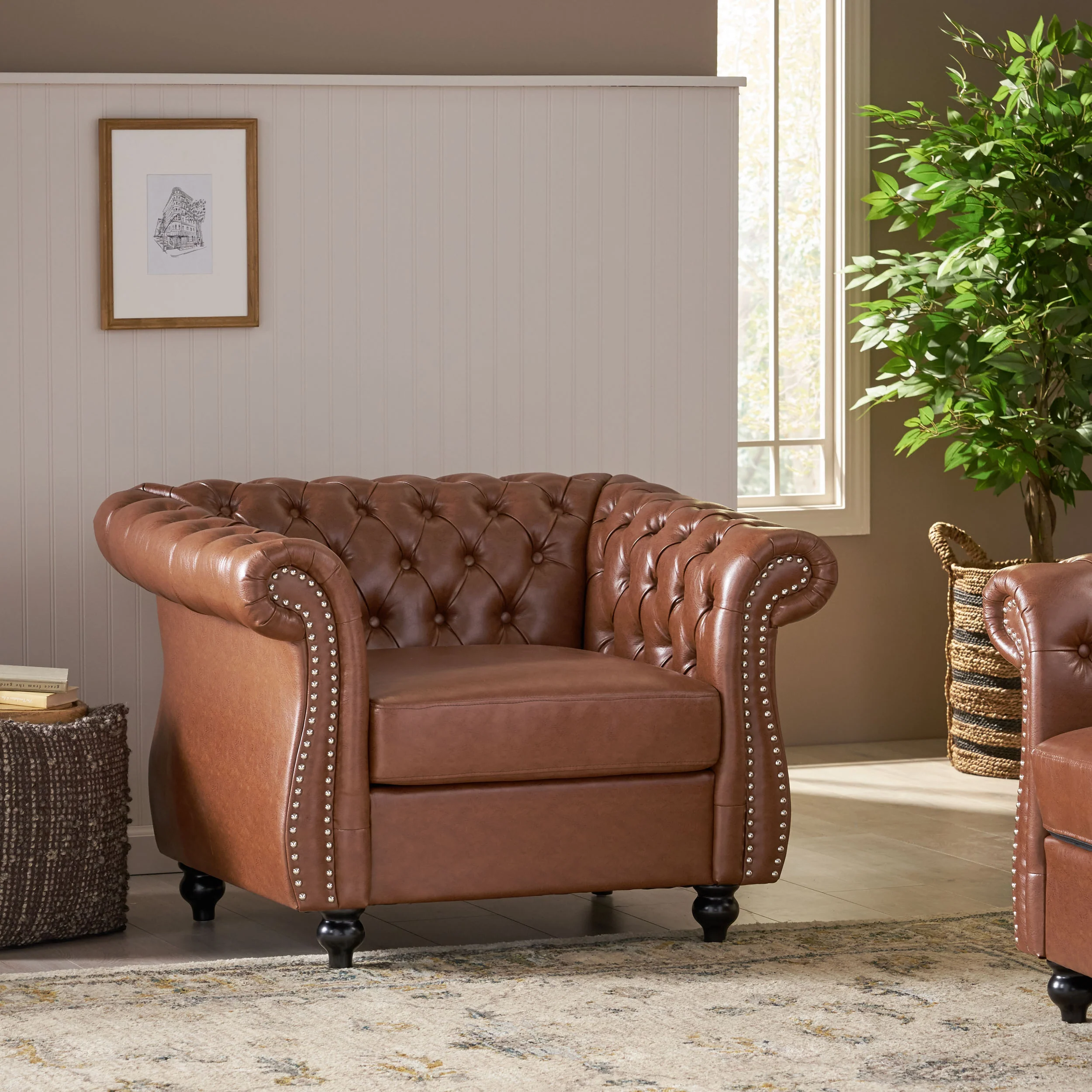 Madelena Traditional Chesterfield Club Chair - furnishings
