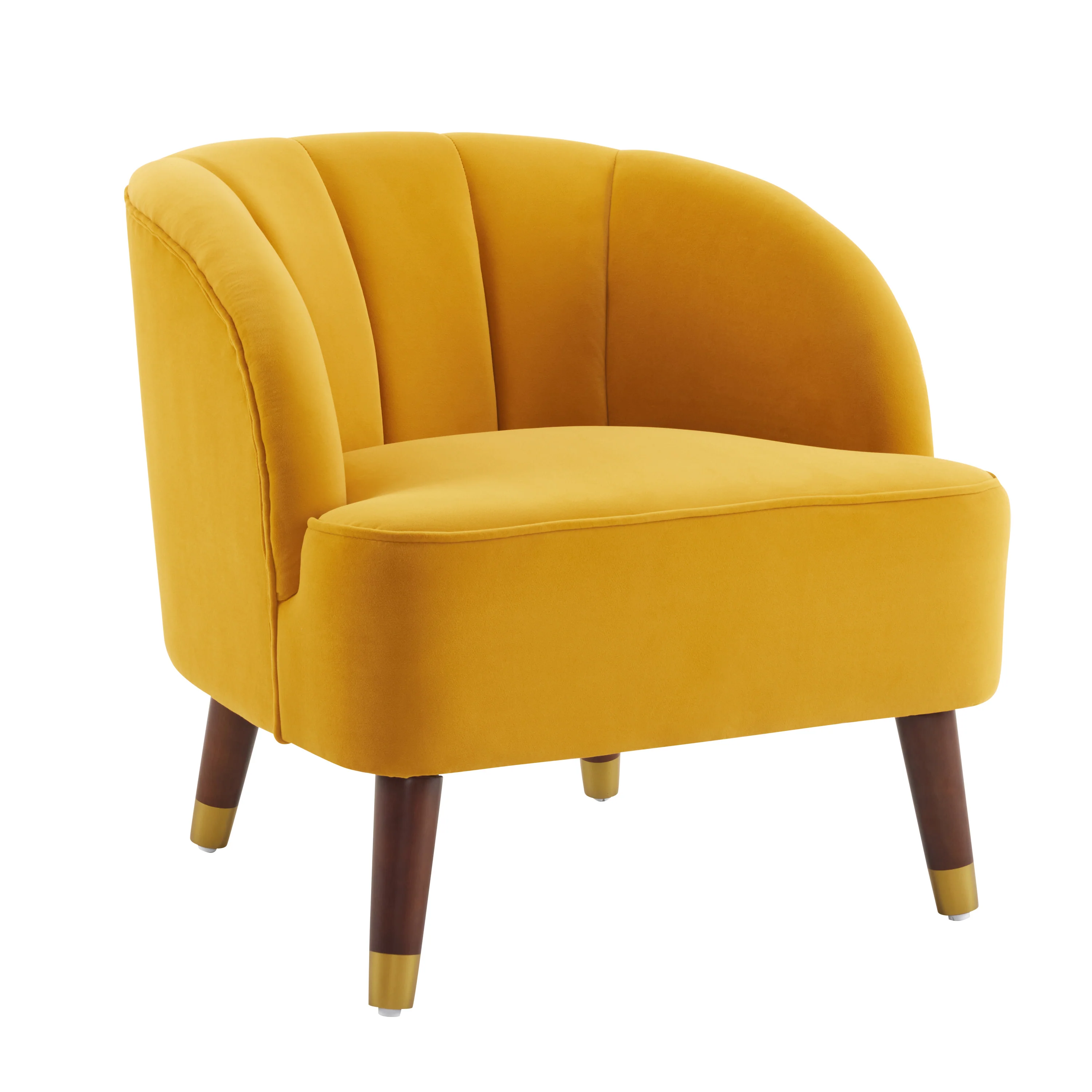 Veneras Velvet Barrel Club Chair - furnishings