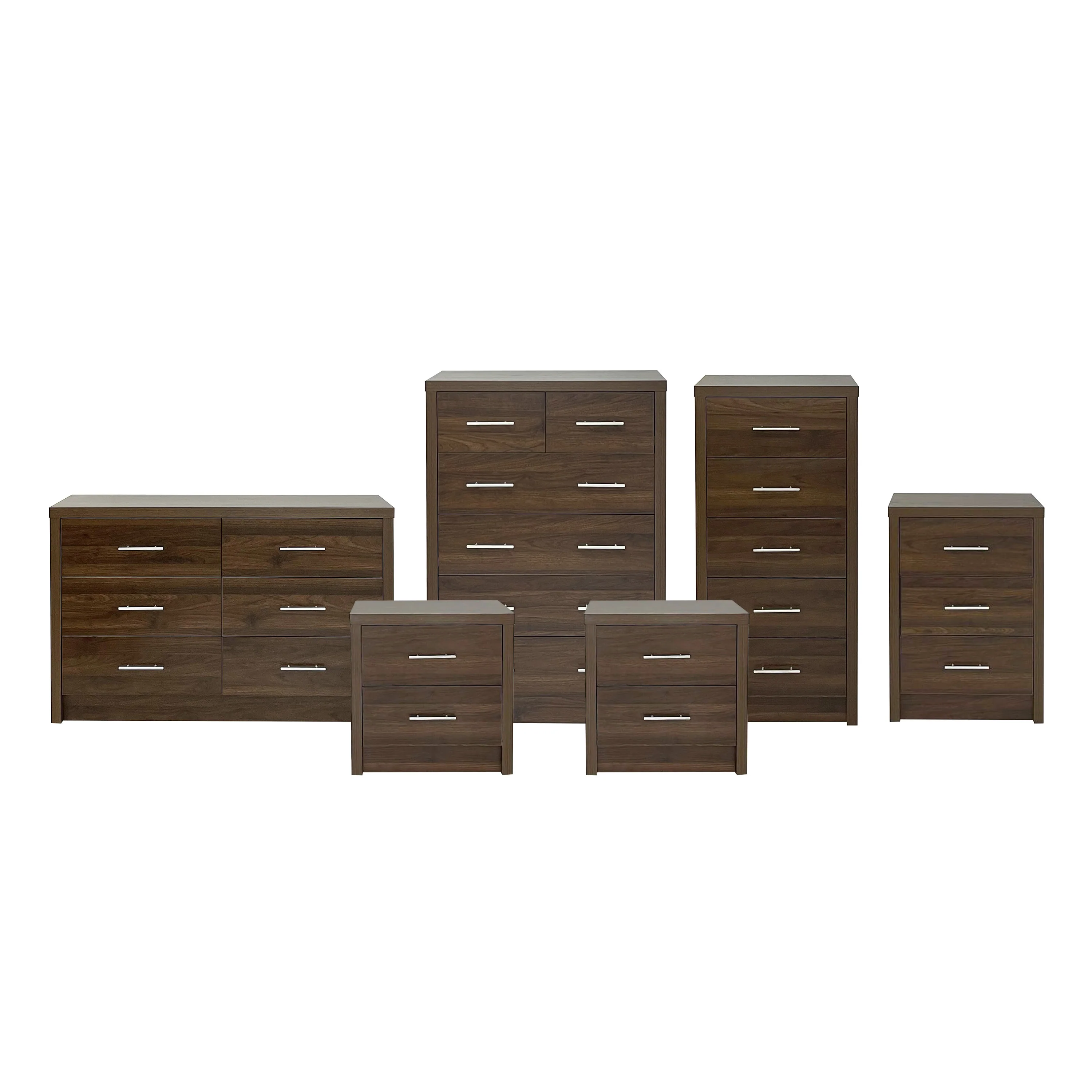 Marlette Modern 6 Piece Bedroom Set - furnishings