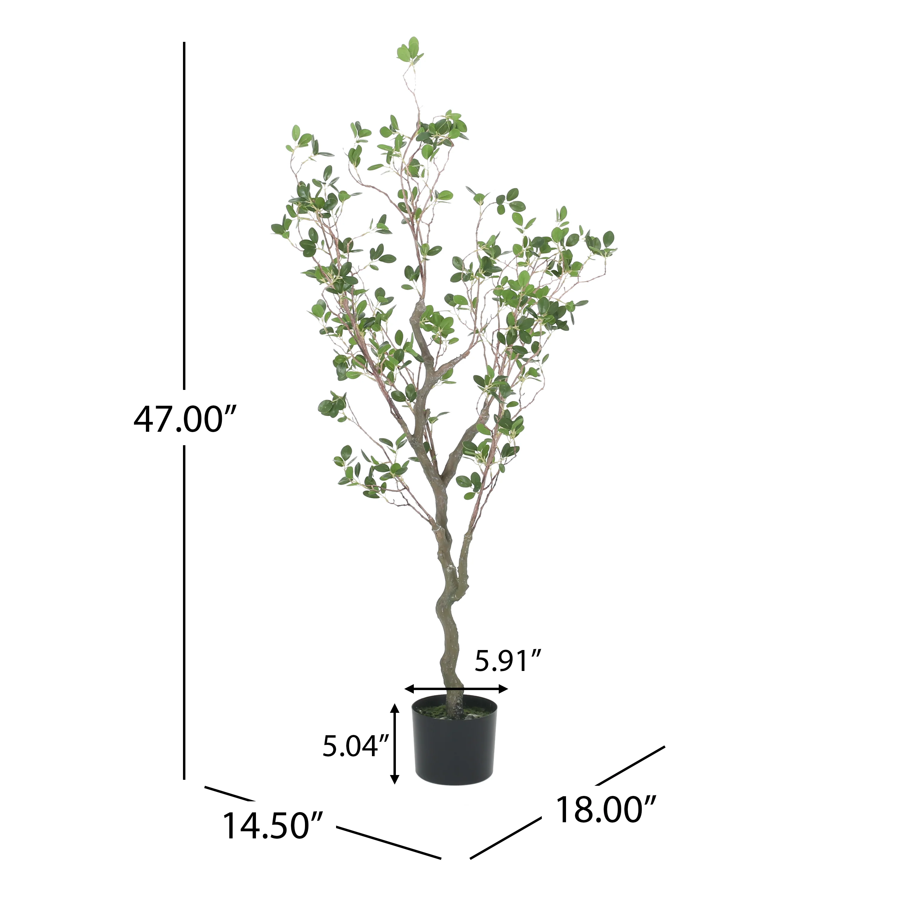 Willey Artificial Leaf Tree - furnishings
