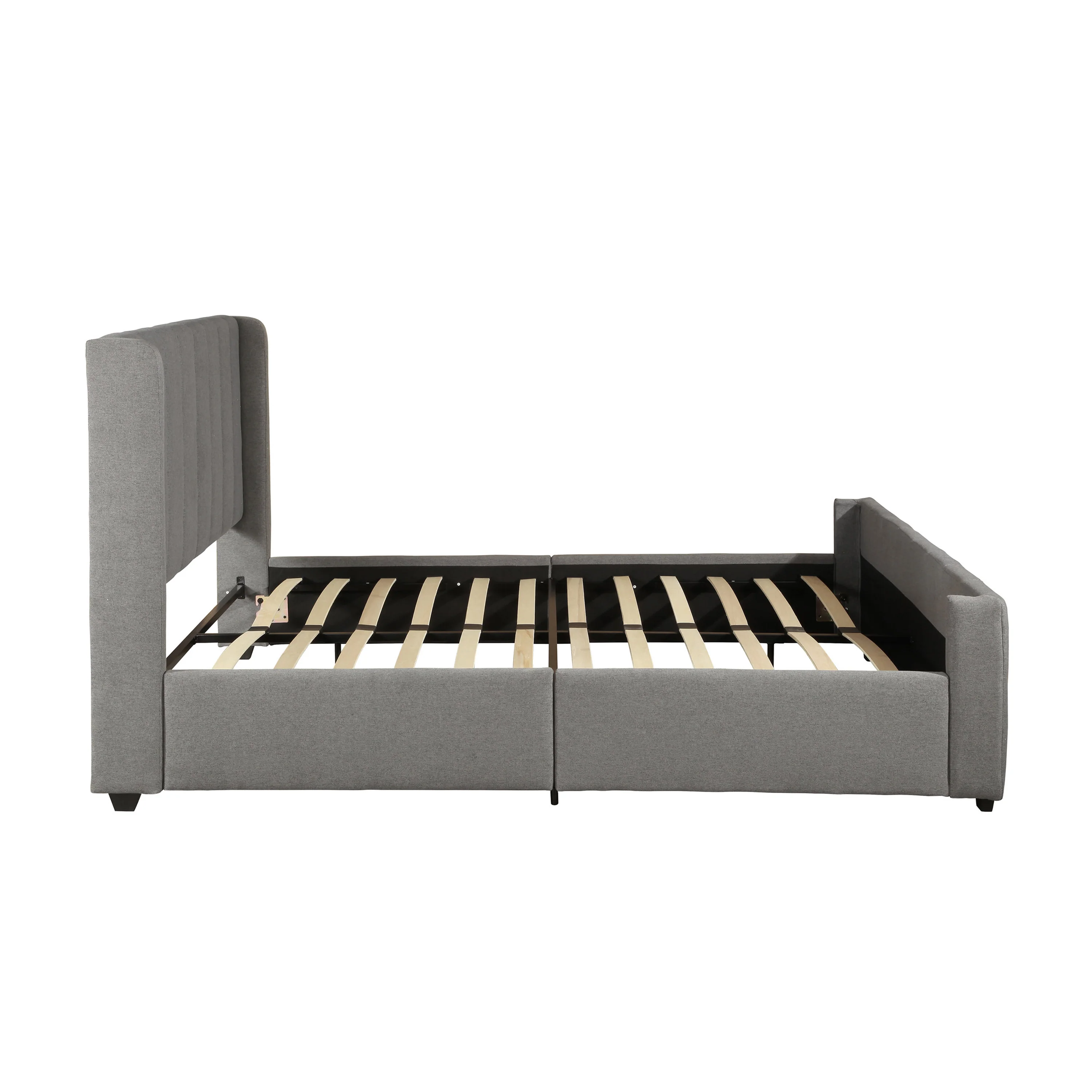 Riley Fully Upholstered Queen Size Bed Frame - furnishings