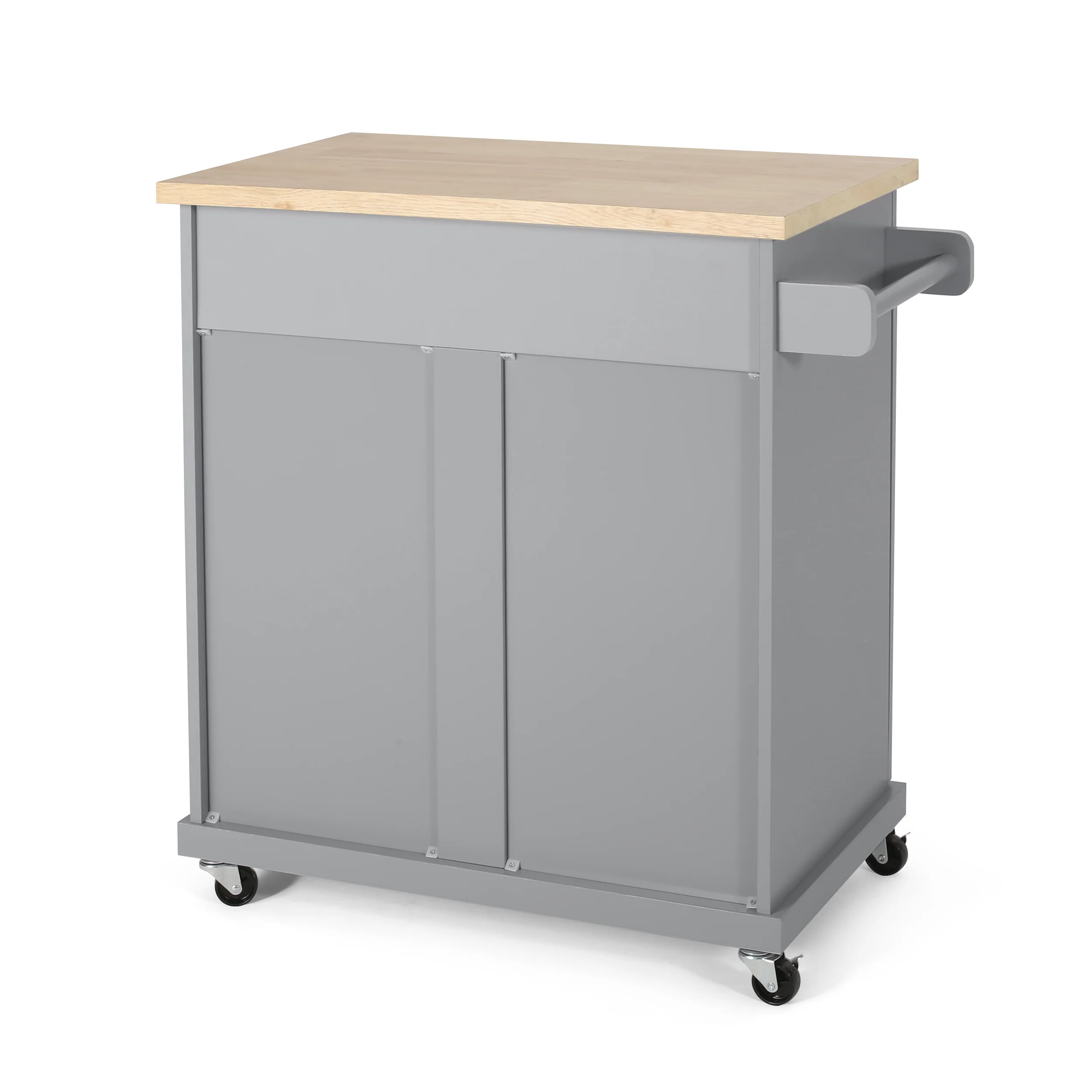 Negley Contemporary Kitchen Cart with Wheels - furnishings