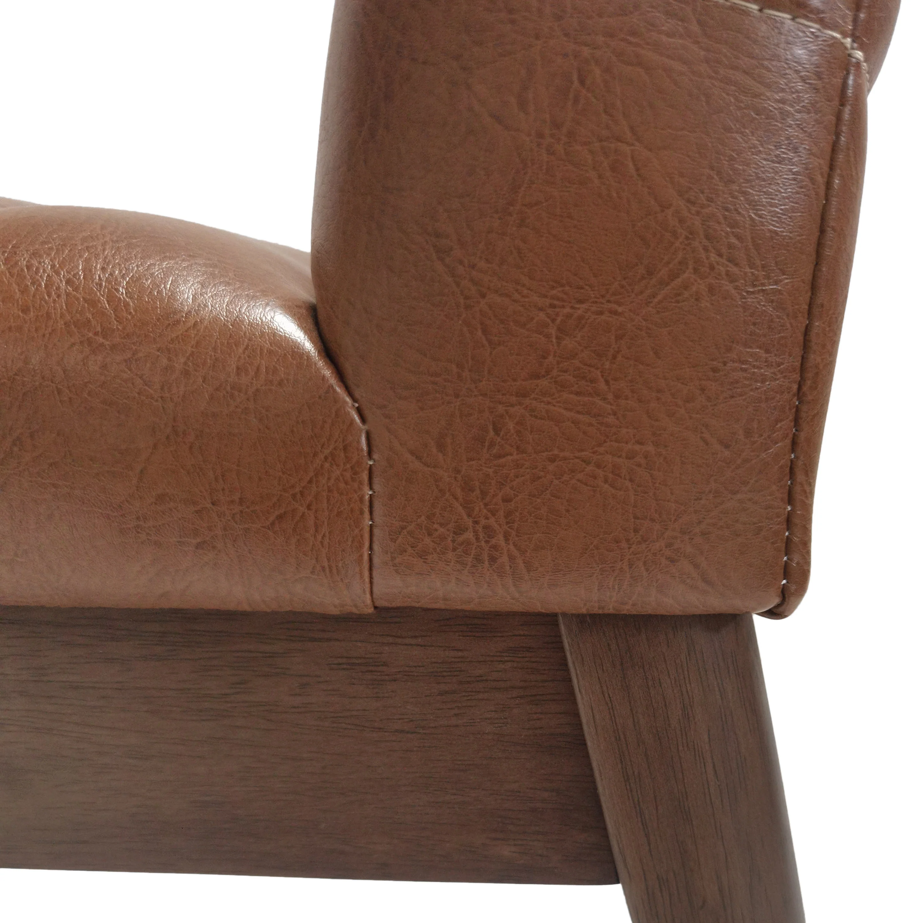 Elisson Mid Century Modern Channel Stitch Dining Chairs, Set of 2 - furnishings