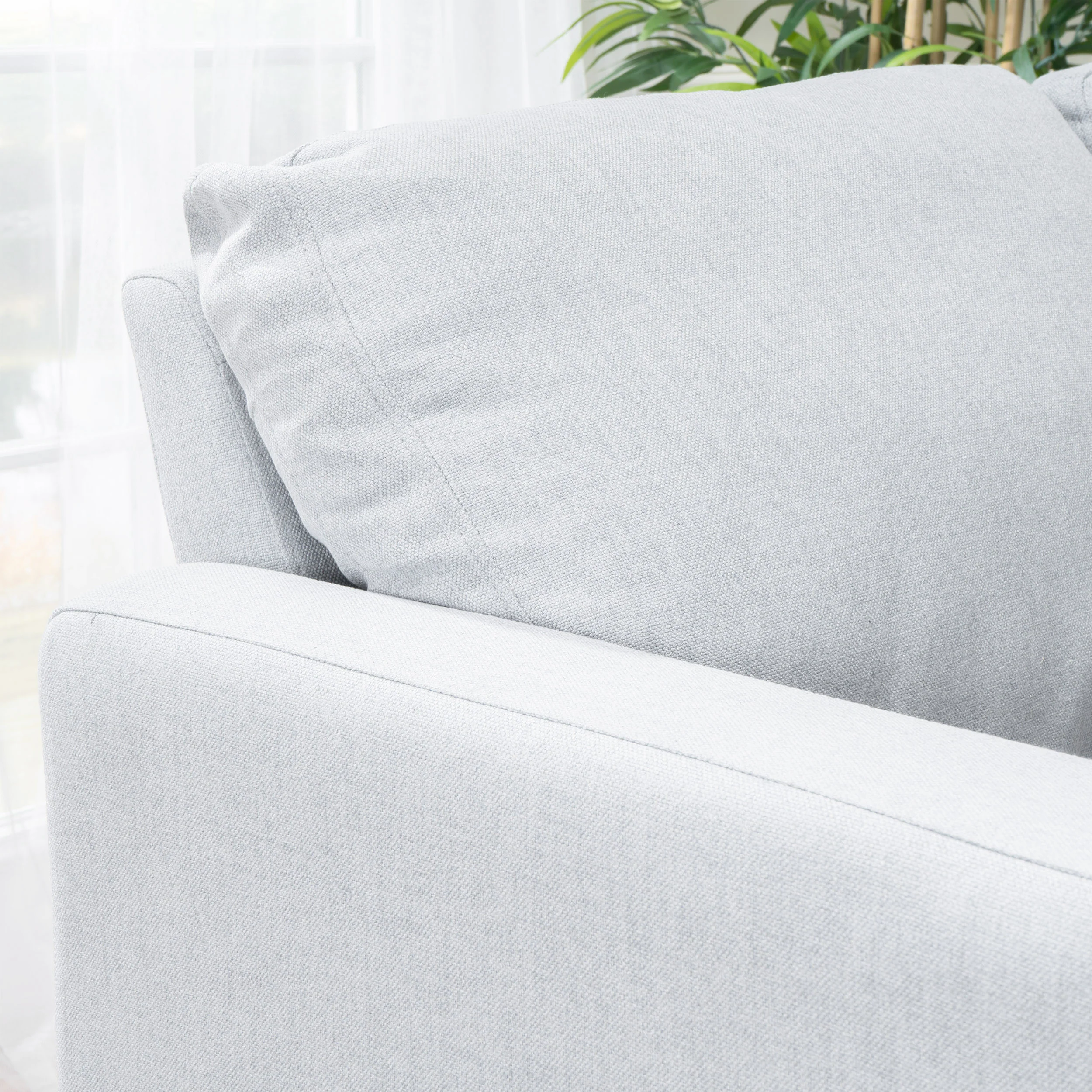 Bridger Fabric Sectional Couch with Storage Ottoman - furnishings