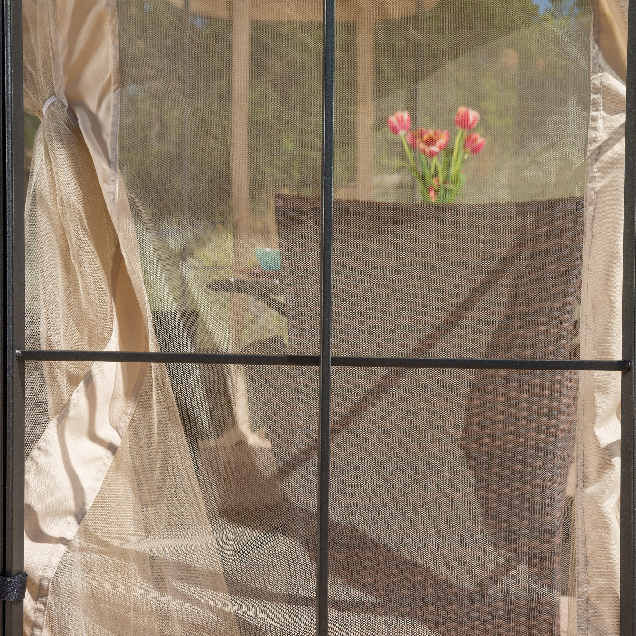 Somerset Outdoor Mosquito Netting 13 x 13 Foot Gazebo - furnishings