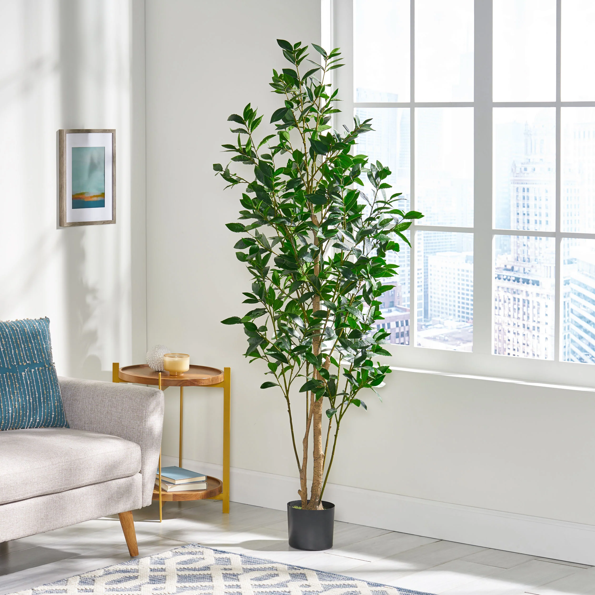 Forgan Artificial Laurel Tree - furnishings