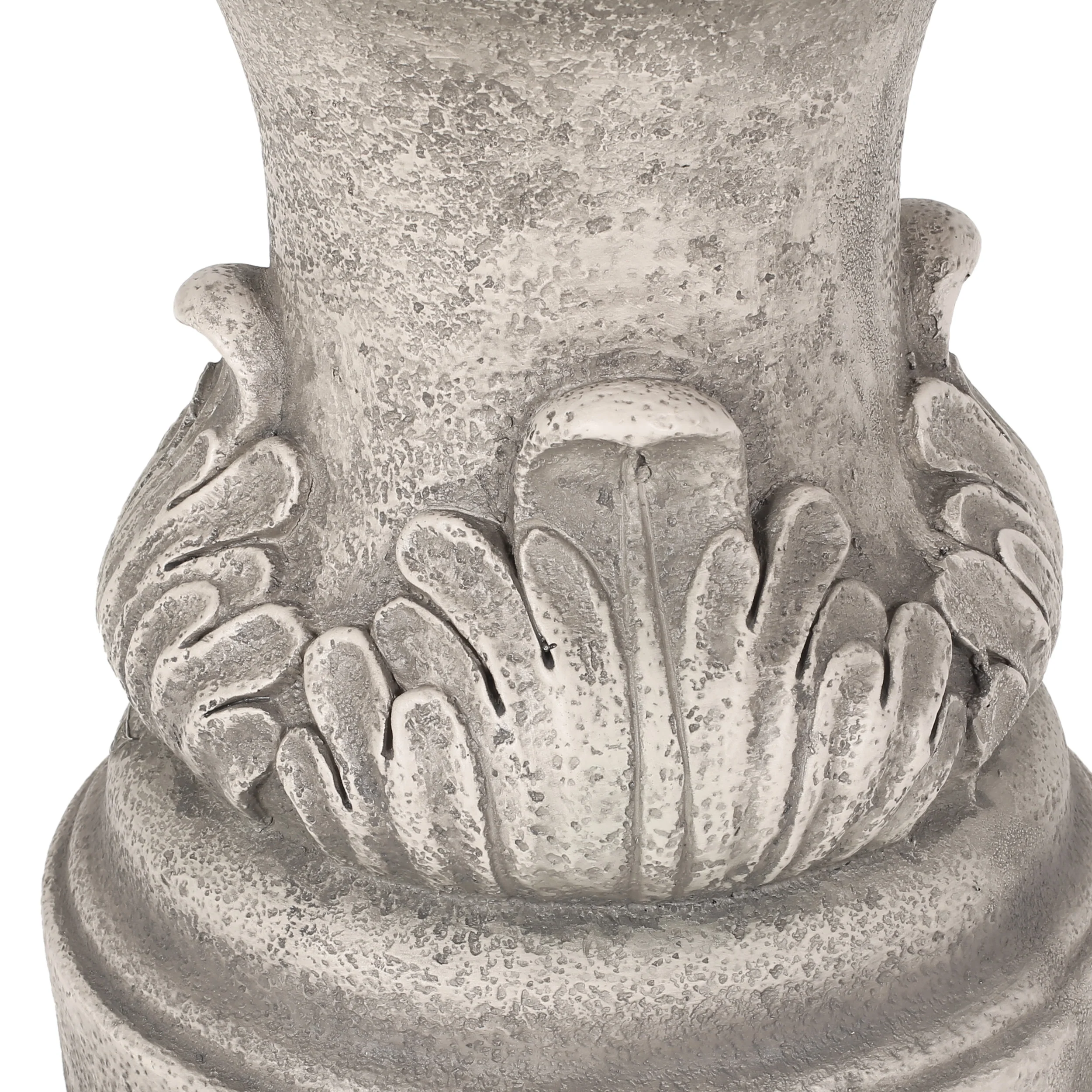 Hyland Outdoor 4 Spout Fountain, Light Brown - furnishings