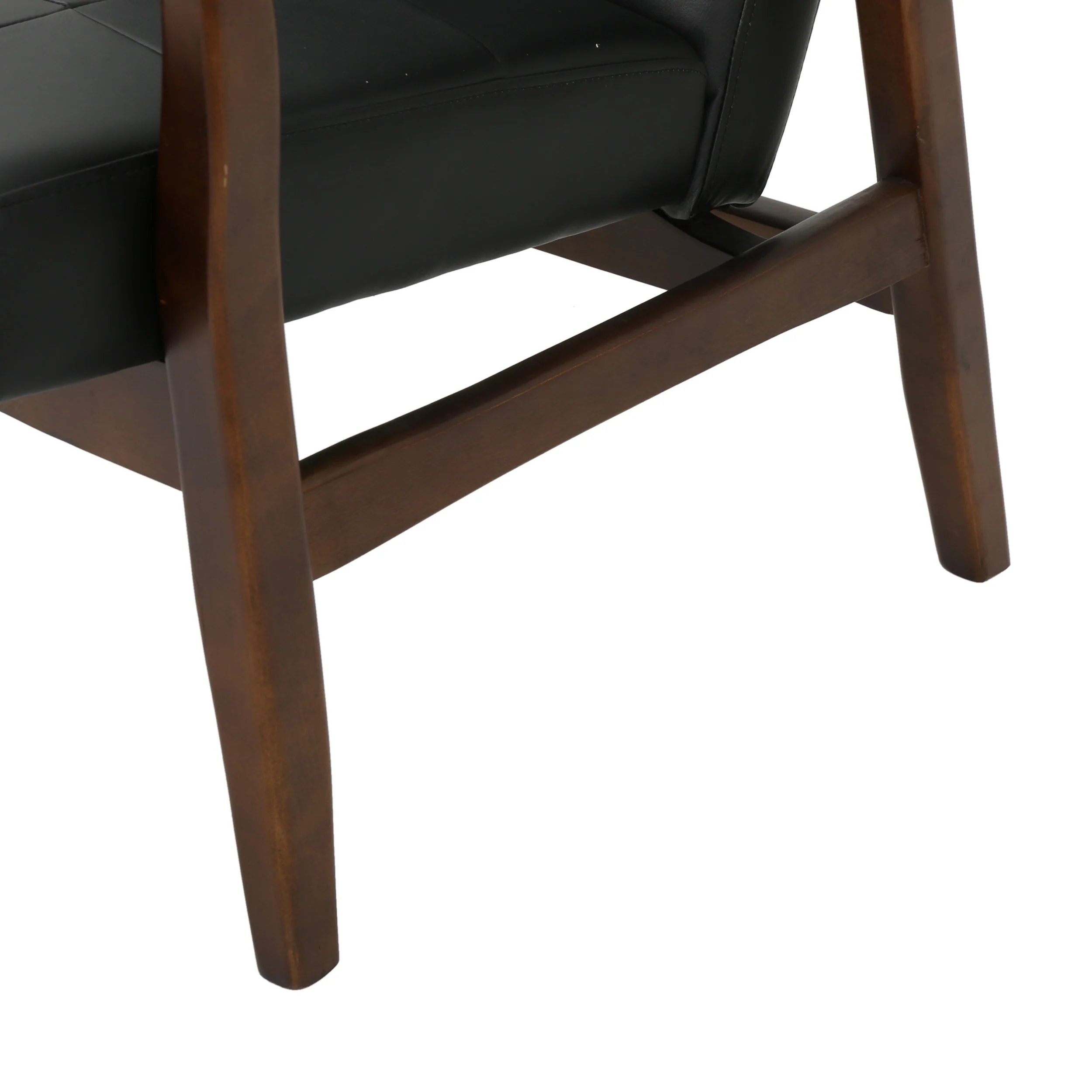 Callisto Mid Century Modern Leather Club Chair - furnishings