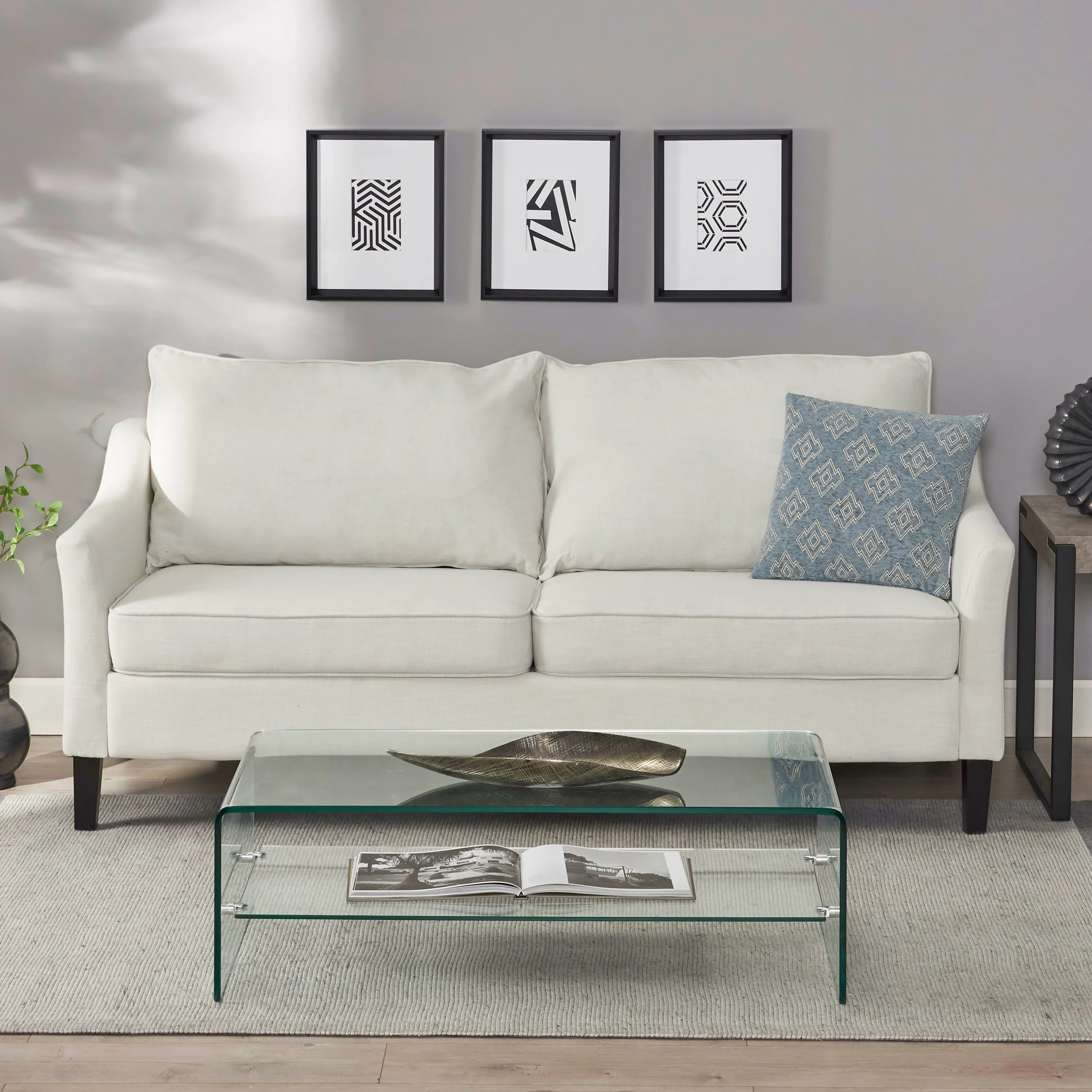 Tess Contemporary Fabric 3 Seater Sofa - furnishings