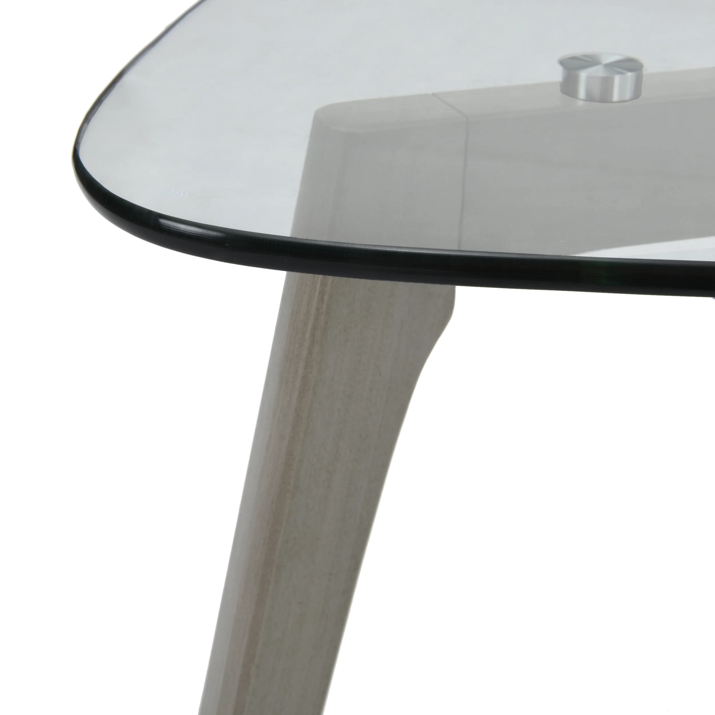 Mosier Mid-Century Modern Coffee Table with Glass Top - furnishings