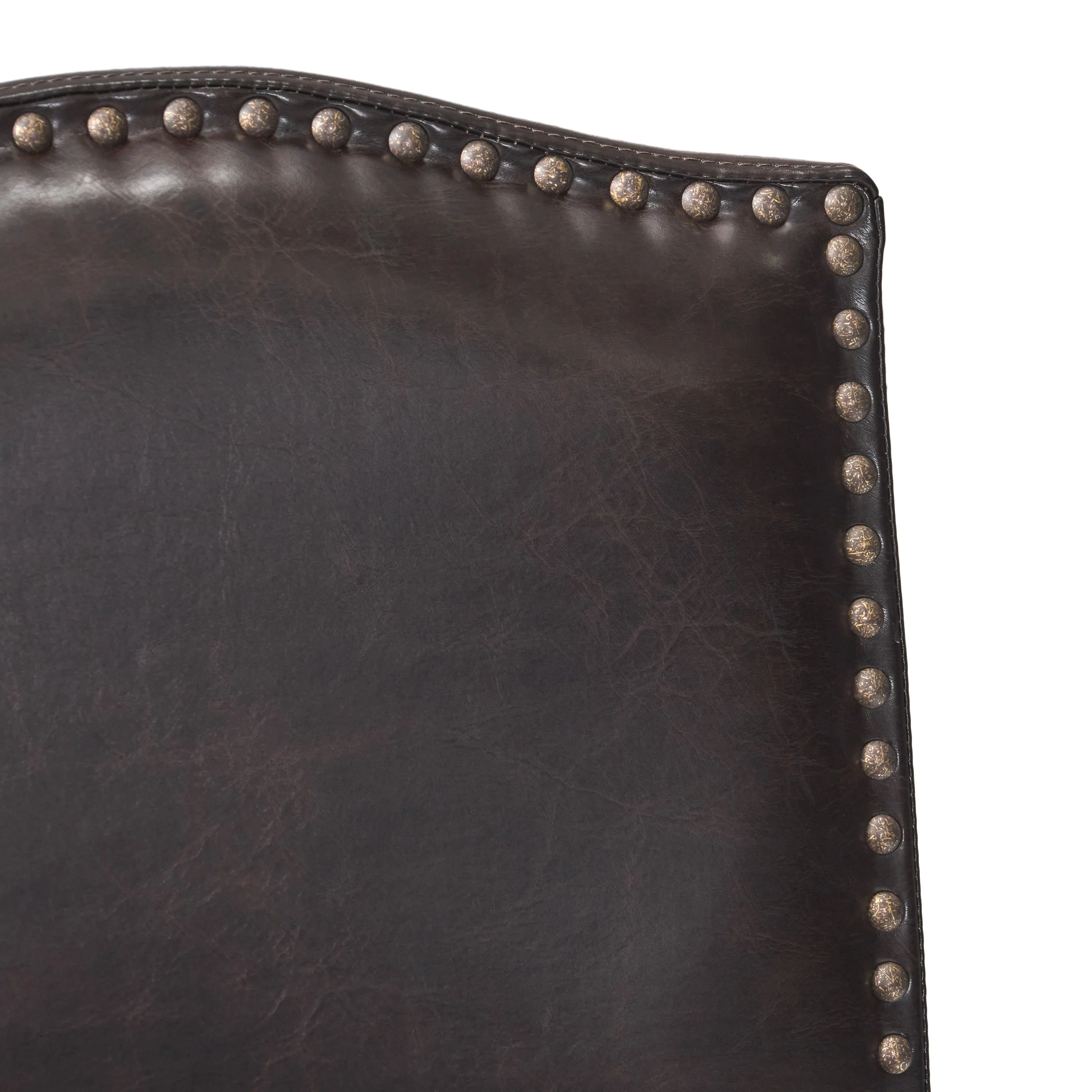 Kainu Brown Leather Barstools, Set of 2 - furnishings