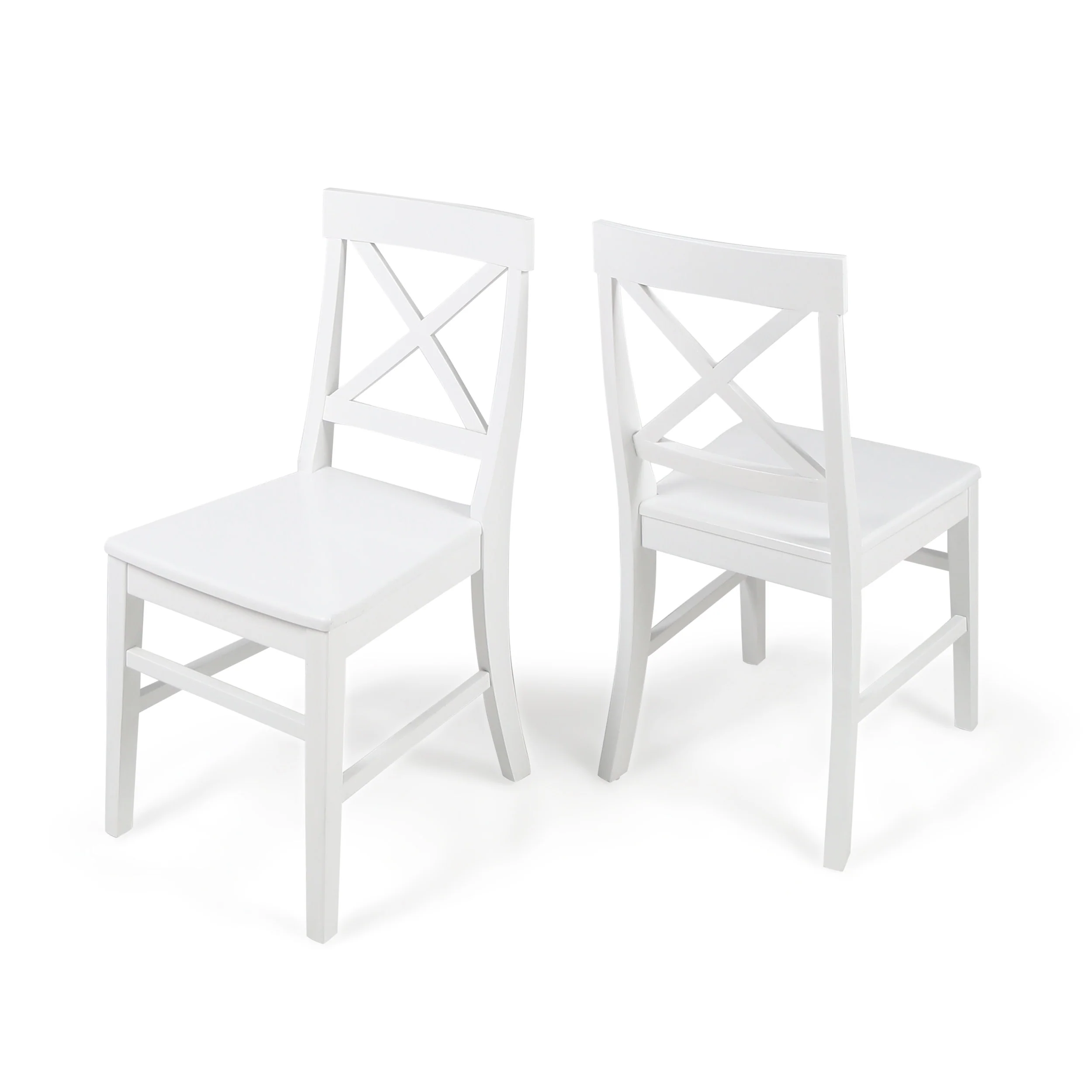 Truda Farmhouse  Acacia Wood Dining Chairs (Set of 2) - furnishings