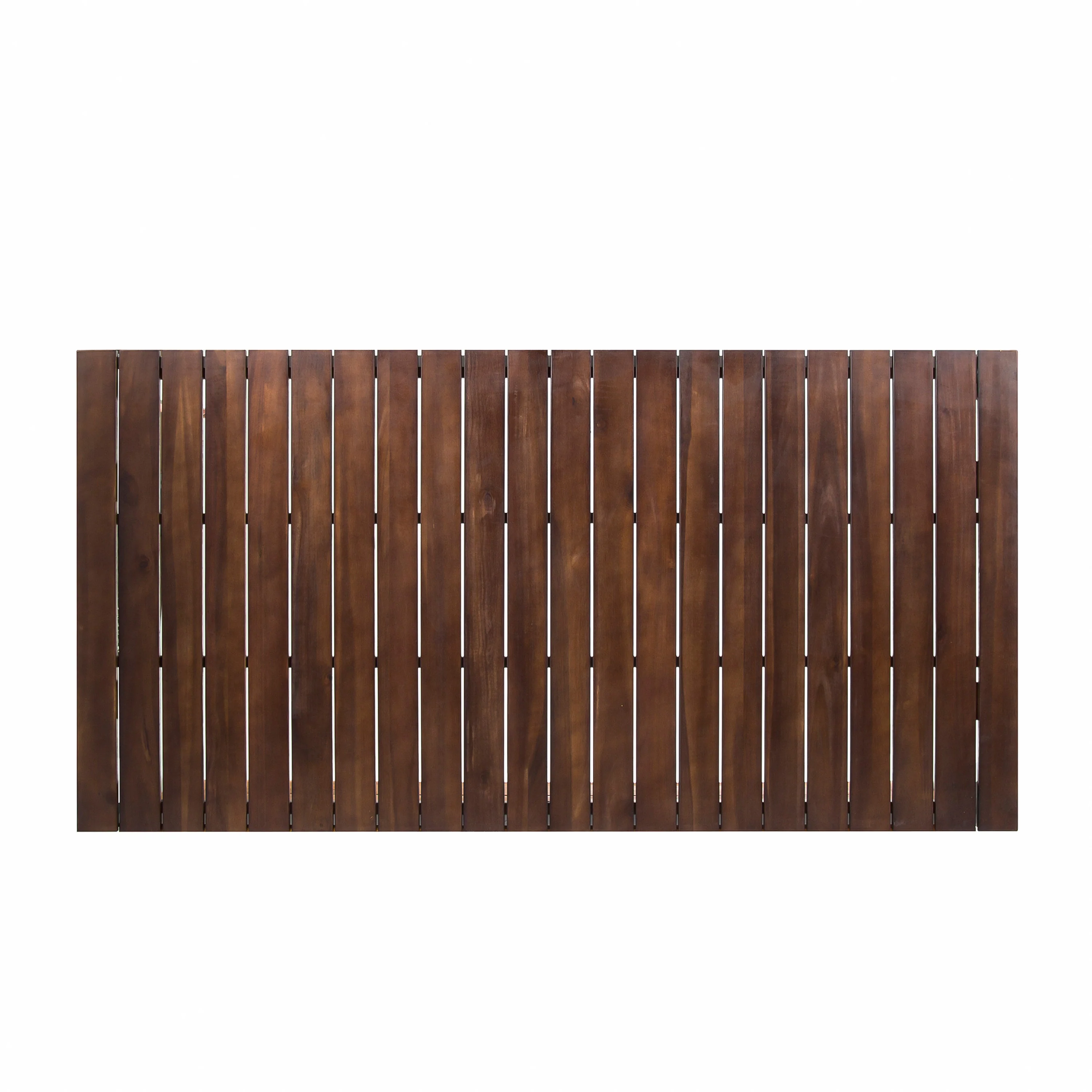 Noe Outdoor 7-Piece Acacia Wood Dining Set, Dark Brown and White - furnishings