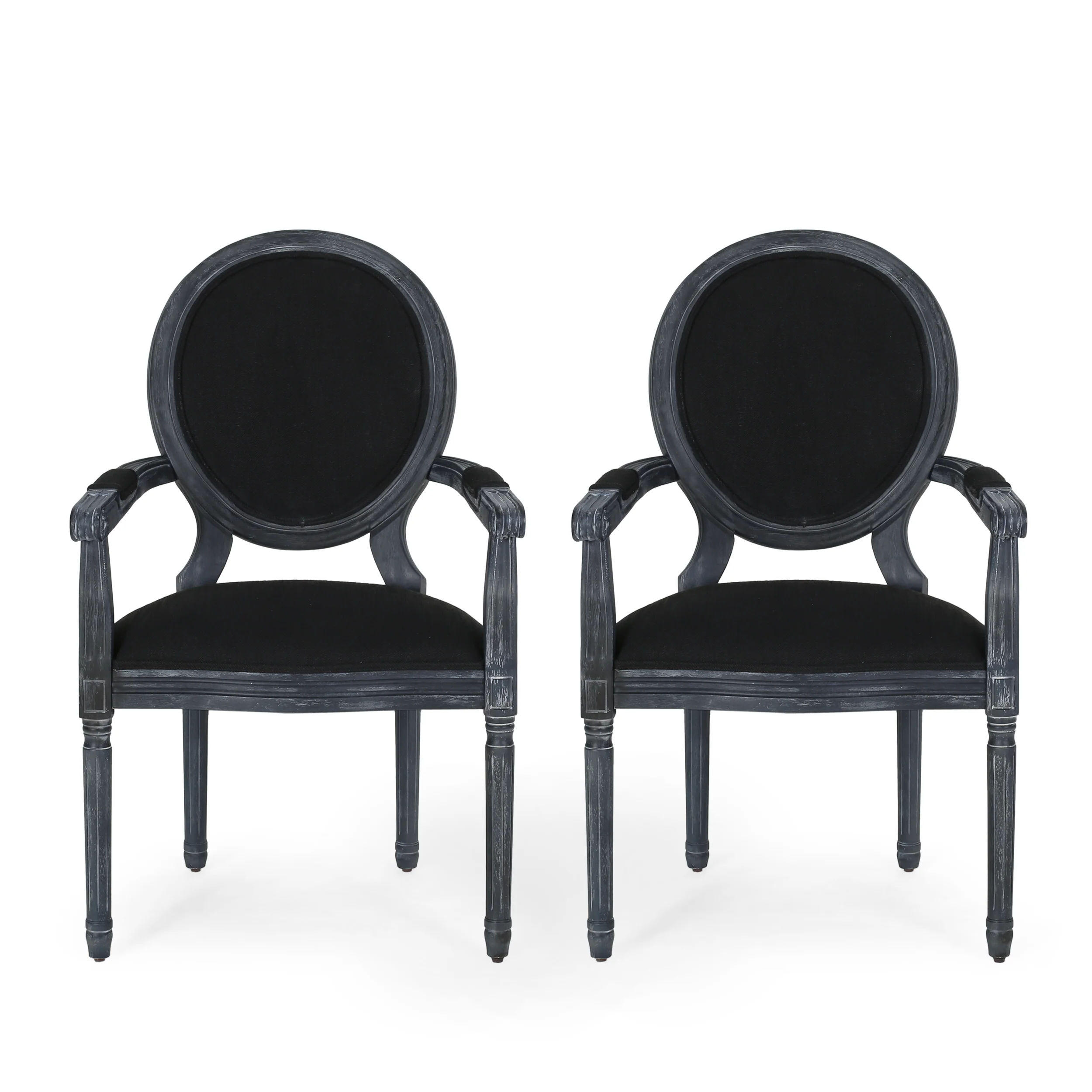 Aisenbrey French Country Wood Upholstered Dining Chair - furnishings