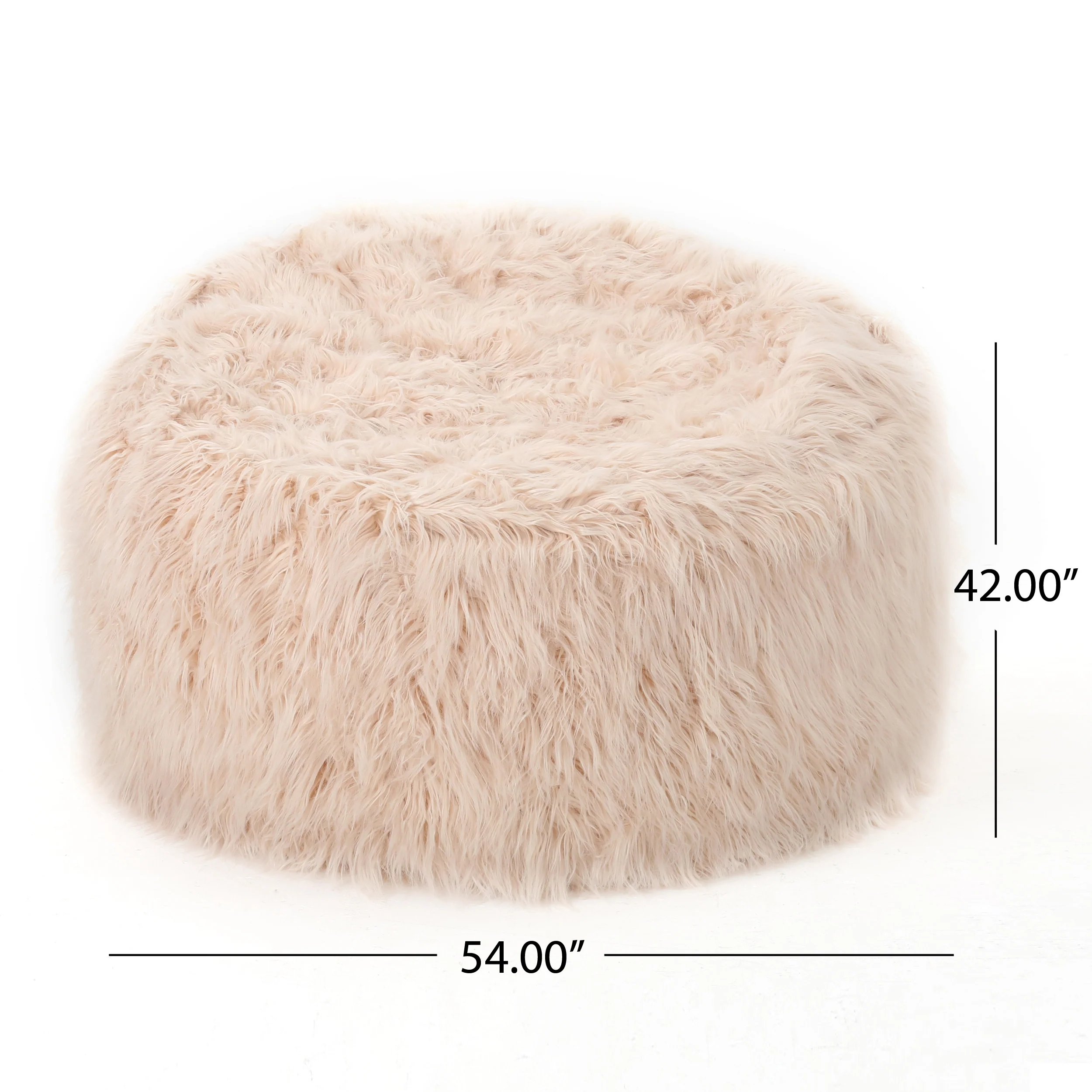 Lycus Faux Fur Bean Bag Chair - furnishings