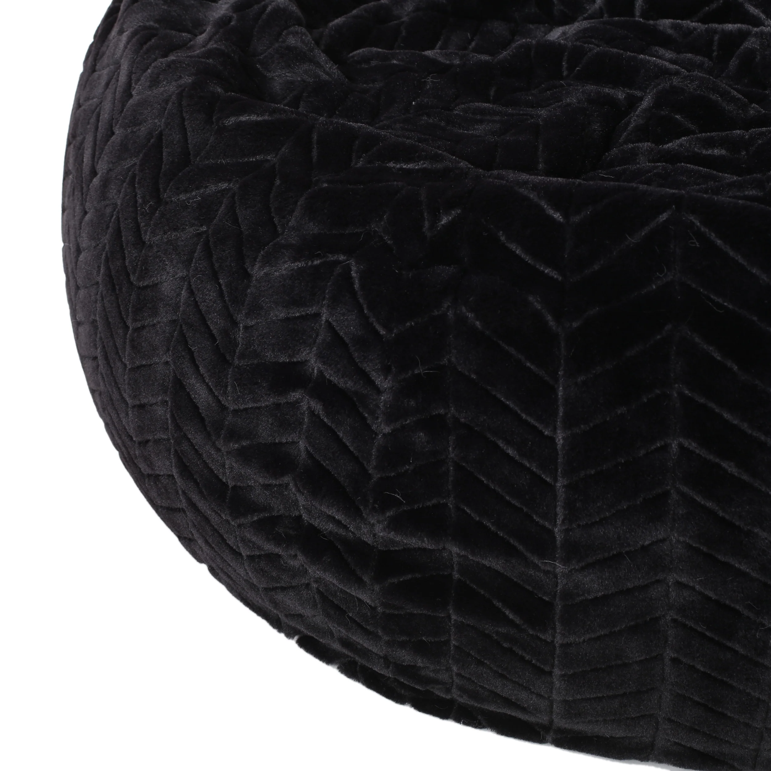 Kloee Modern 3 Foot Faux Fur Bean Bag (Cover Only) - furnishings