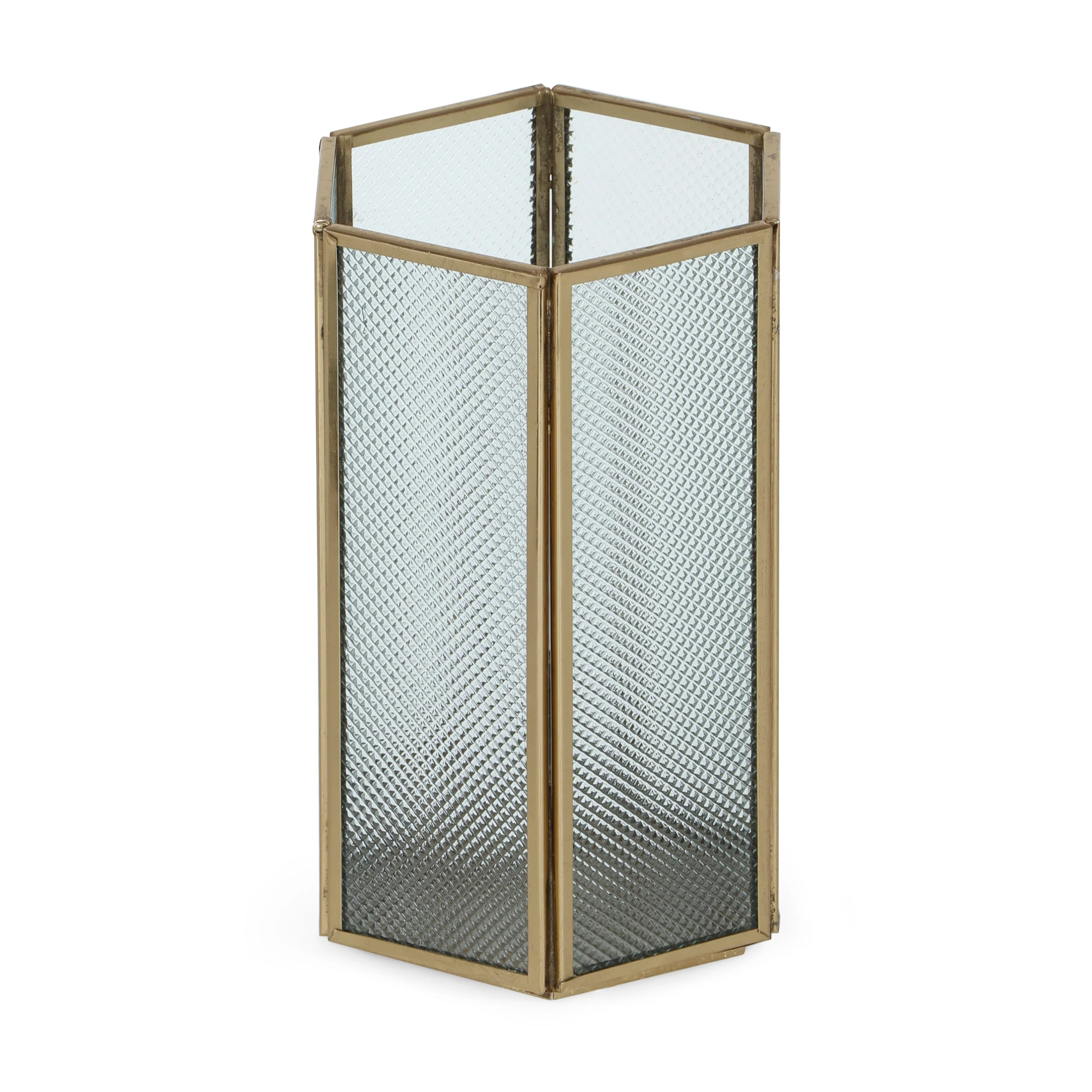Albara Handmade Glass Panel Candle Holder - furnishings