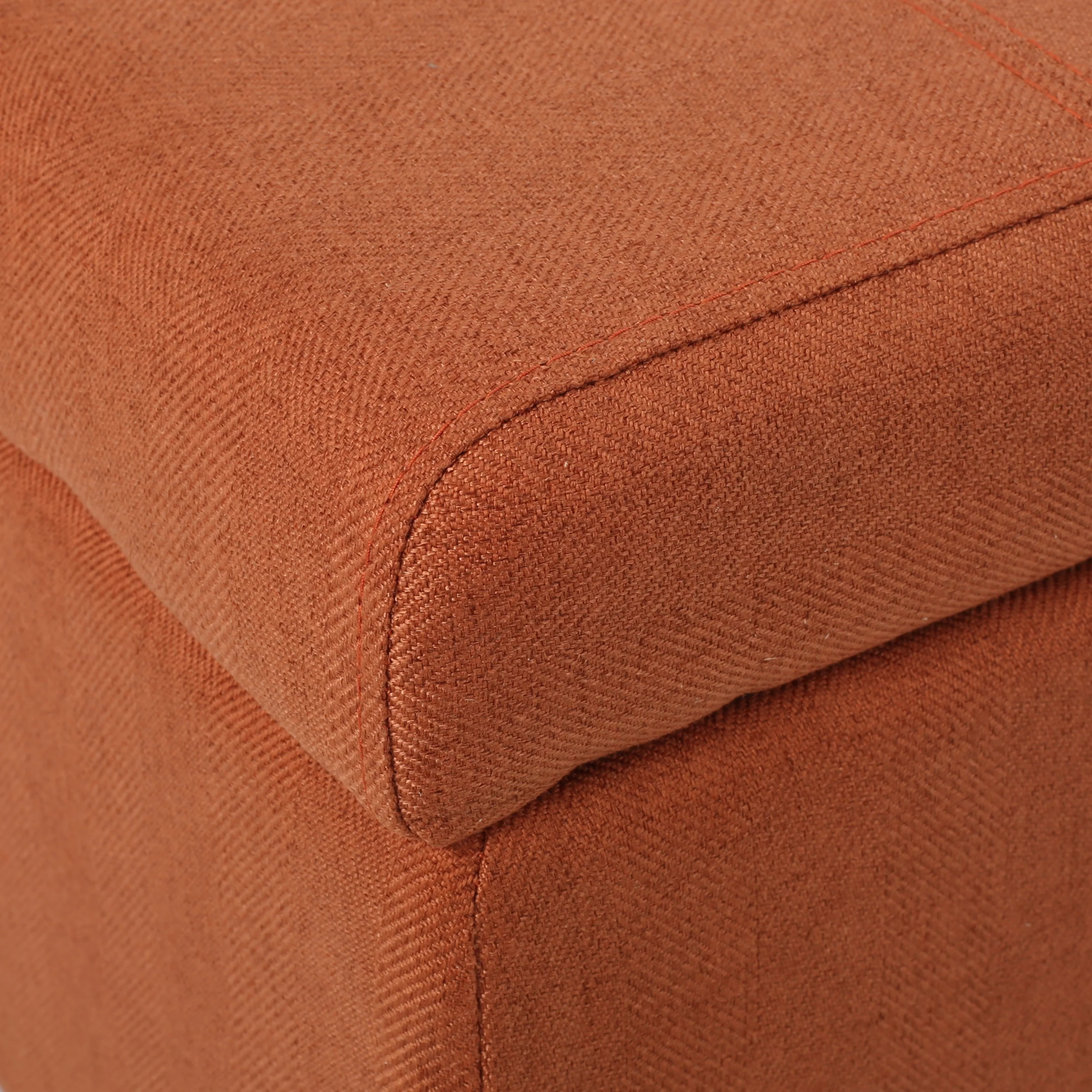 Etoney Mid-Century Modern Button Tufted Fabric Storage Ottoman Bench - furnishings