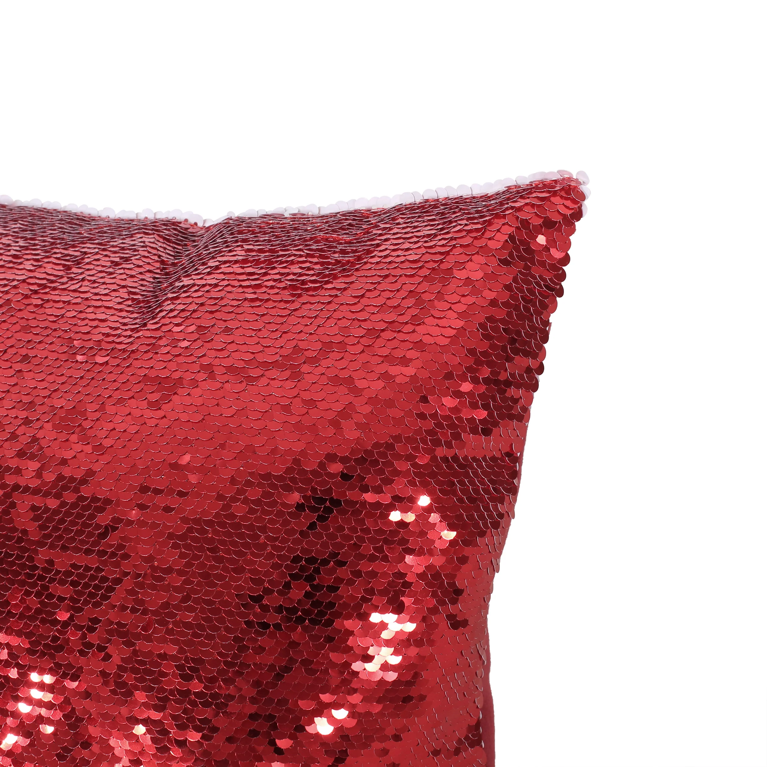 Desota Glam Sequin Christmas Throw Pillow - furnishings
